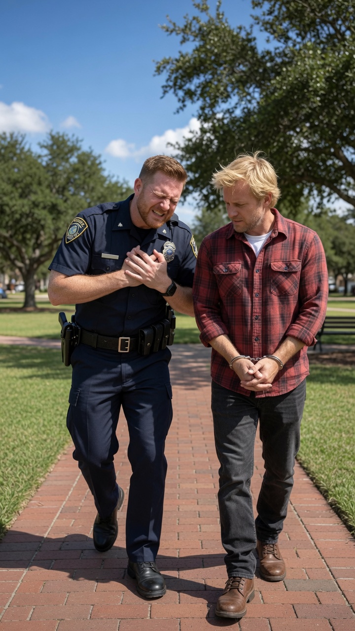 Police Officer Collapses Suddenly Leaving Handcuffed Criminal Facing Impossible Life Changing Decision
