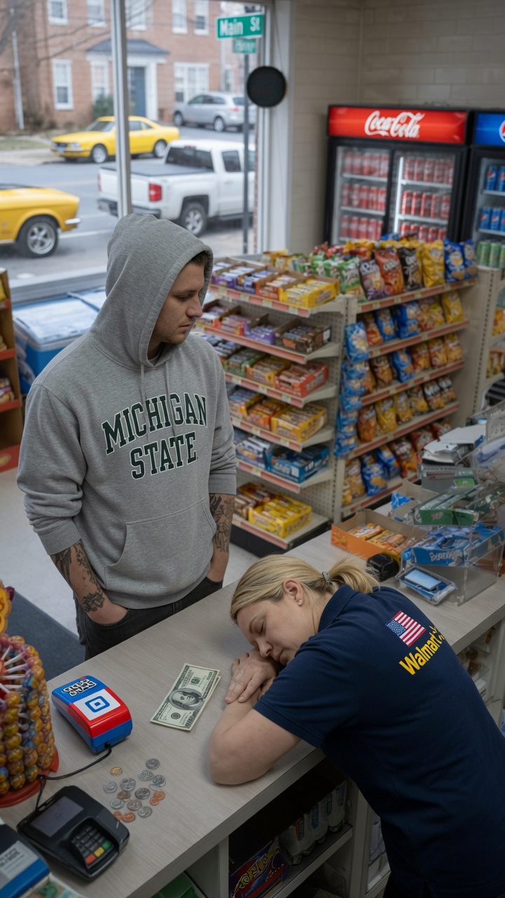 Tattooed Man Faced Impossible Temptation Inside Store With Sleeping Cashier Alone Today