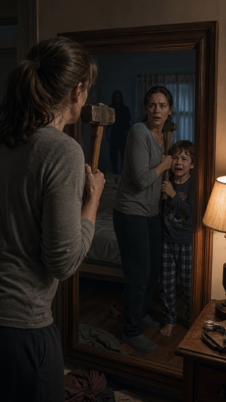 The Mirror Moved And Revealed Something Watching From Inside Darkness