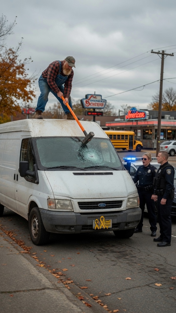 The Old Man’s Hammer Blow Revealed a Horrifying Secret Inside the Van