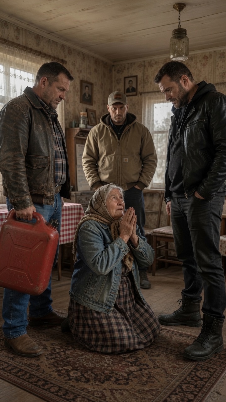 Three Criminals Pour Gasoline Before A Mysterious Stranger Enters Unexpectedly