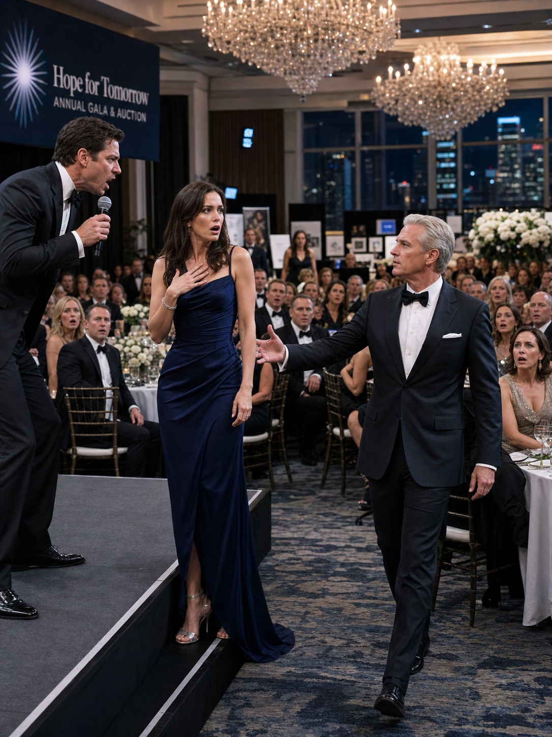 My husband took the microphone and spoke at the charity gala in front of 200 guests, smiling as if he were telling a harmless joke...