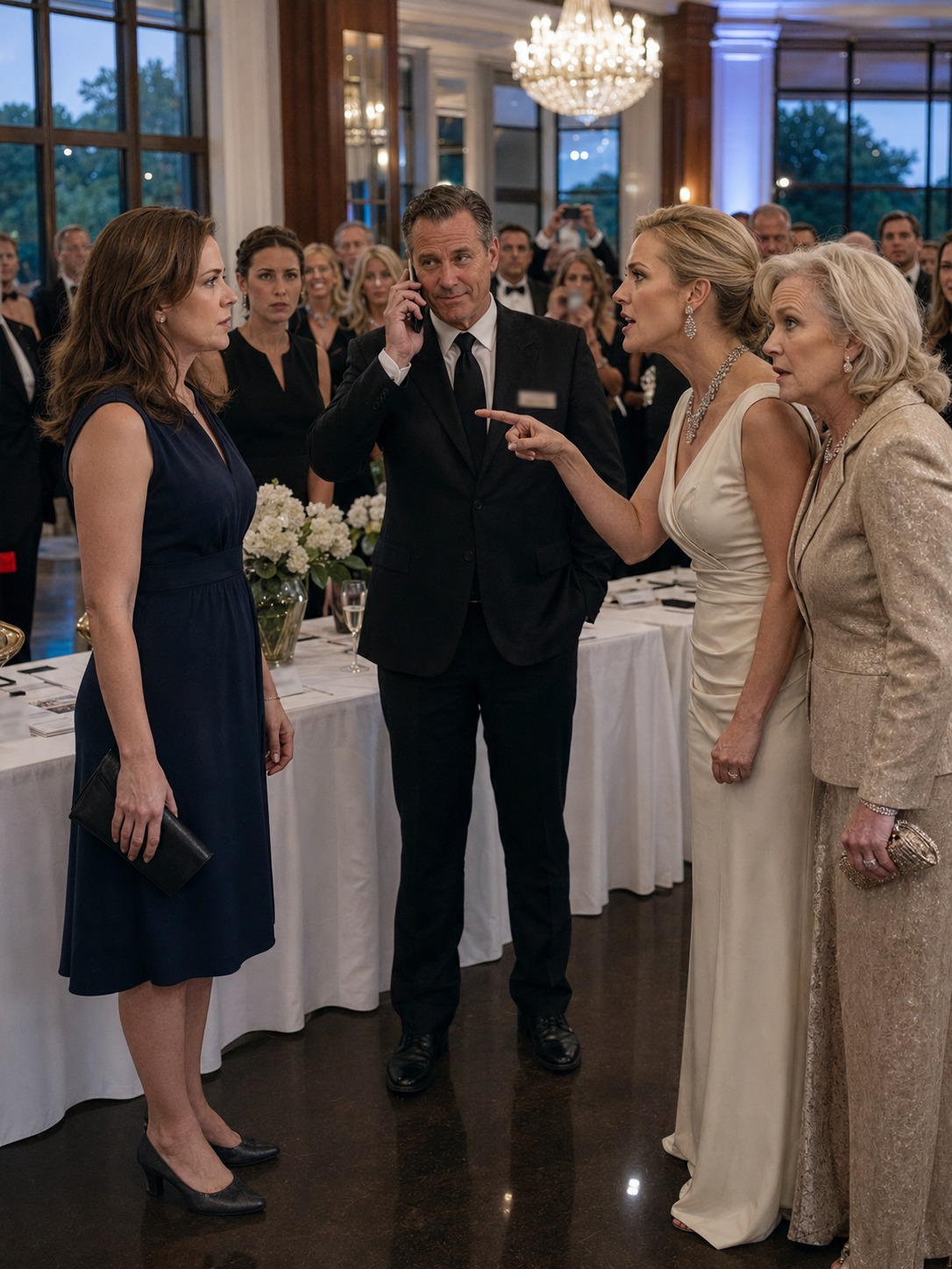 My Sister Tried to Have Me Thrown Out of an Elite Country Club—Then She Demanded to Speak to the Owner: When Maya Anderson walked into the Riverside Country Club’s charity gala in a simple navy dress, she expected champagne, speeches, and a quiet night supporting a good cause.