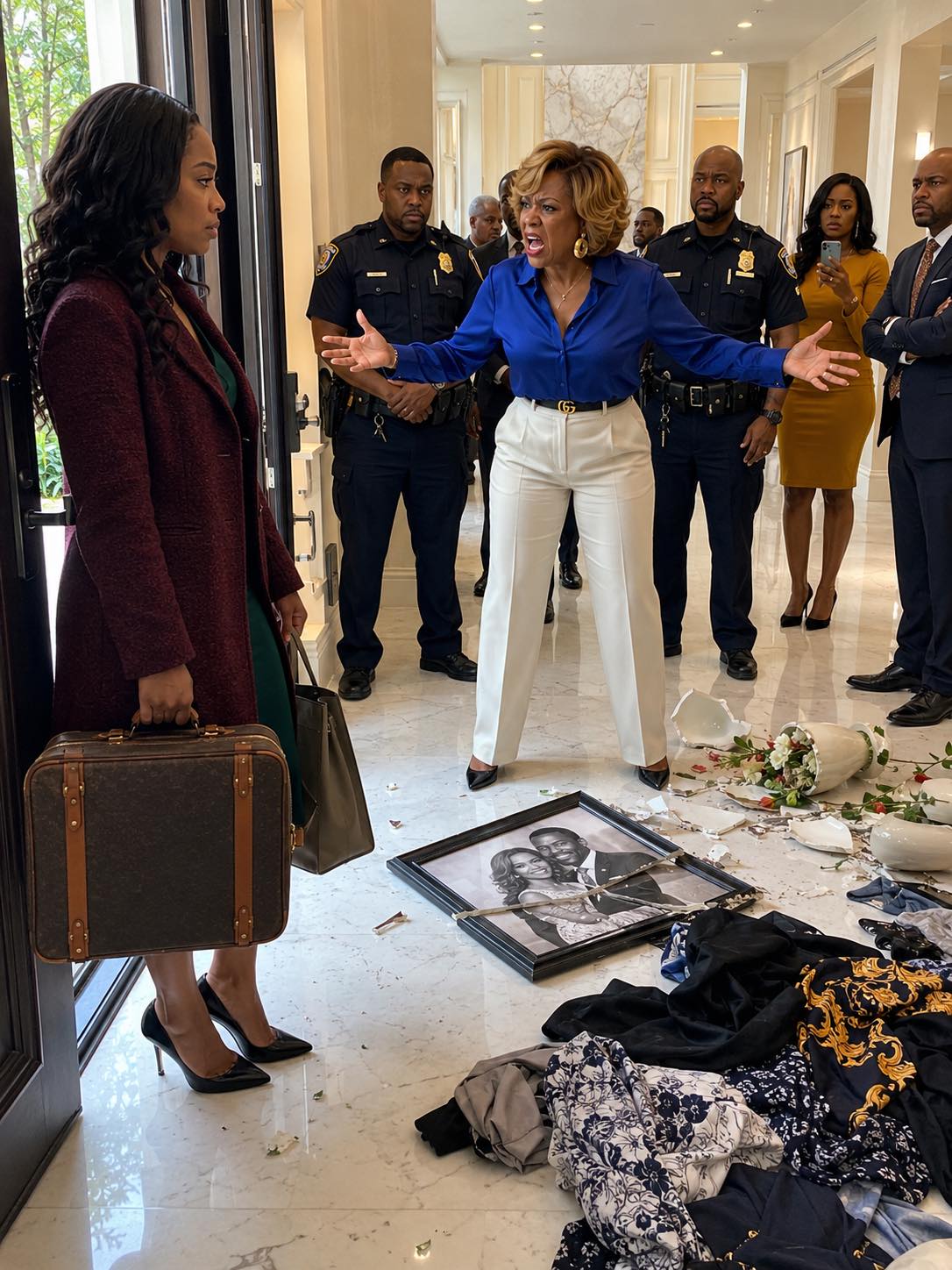 My mother-in-law blocked the doorway of my new apartment and screamed that her son had bought it for her, ordering me to leave. She called me trash