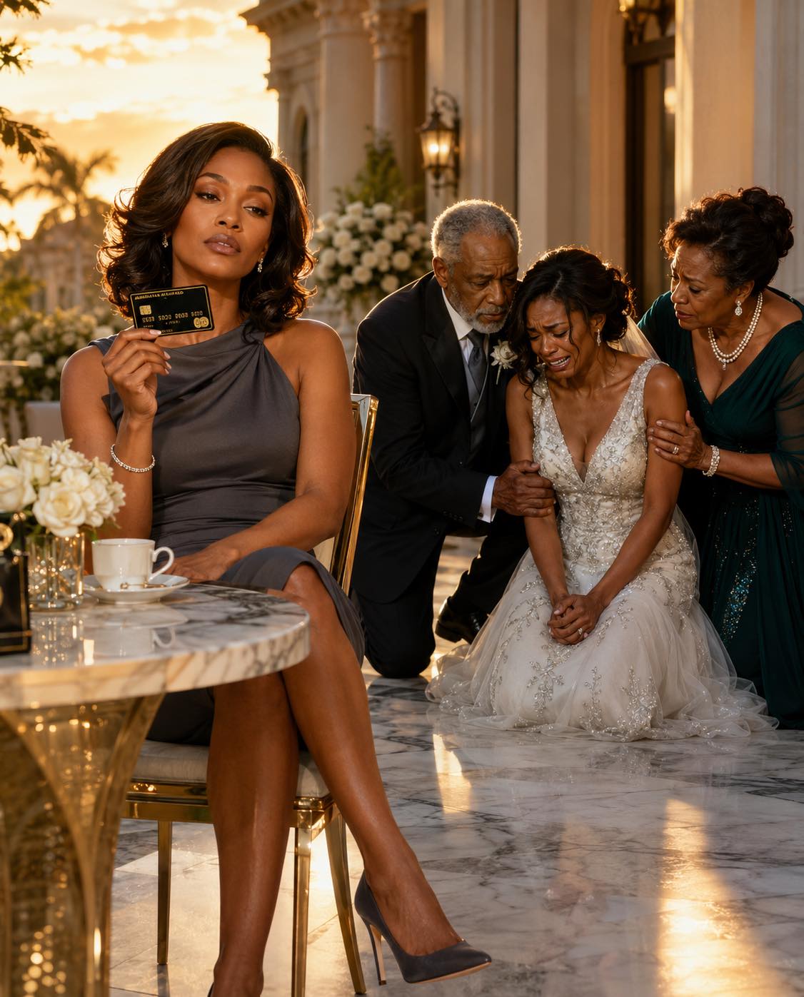 Before my sister’s wedding, I discovered my credit card had been charged for the entire reception. When I confronted her, she just smirked and said, “You’re pathetic—you don’t even have a real
