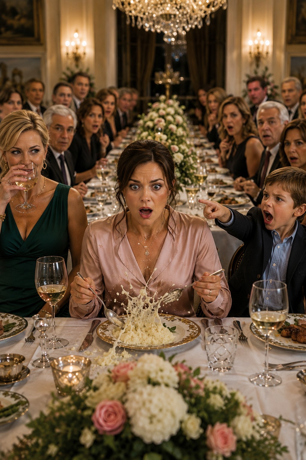 My sister’s kid threw a fork at me and yelled, “Mom says you’re just the help.” The whole table laughed. I walked out before dessert. That night, I opened a folder labeled “Jessica – Property” and quietly called in the full $298,000 balance on the house they thought they owned. At 6 a.m., my sister’s bank rang, her world tilted — and ten minutes later, my phone lit up with her panicked call.