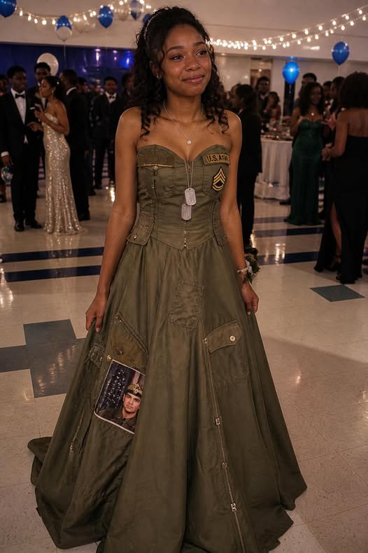 I Made My Prom Dress From My Dad's Army Uniform in His Honor – My Stepmom Teased Me Until a Military Officer Knocked on the Door and Handed Her a Note That Made Her Face Turn Pale