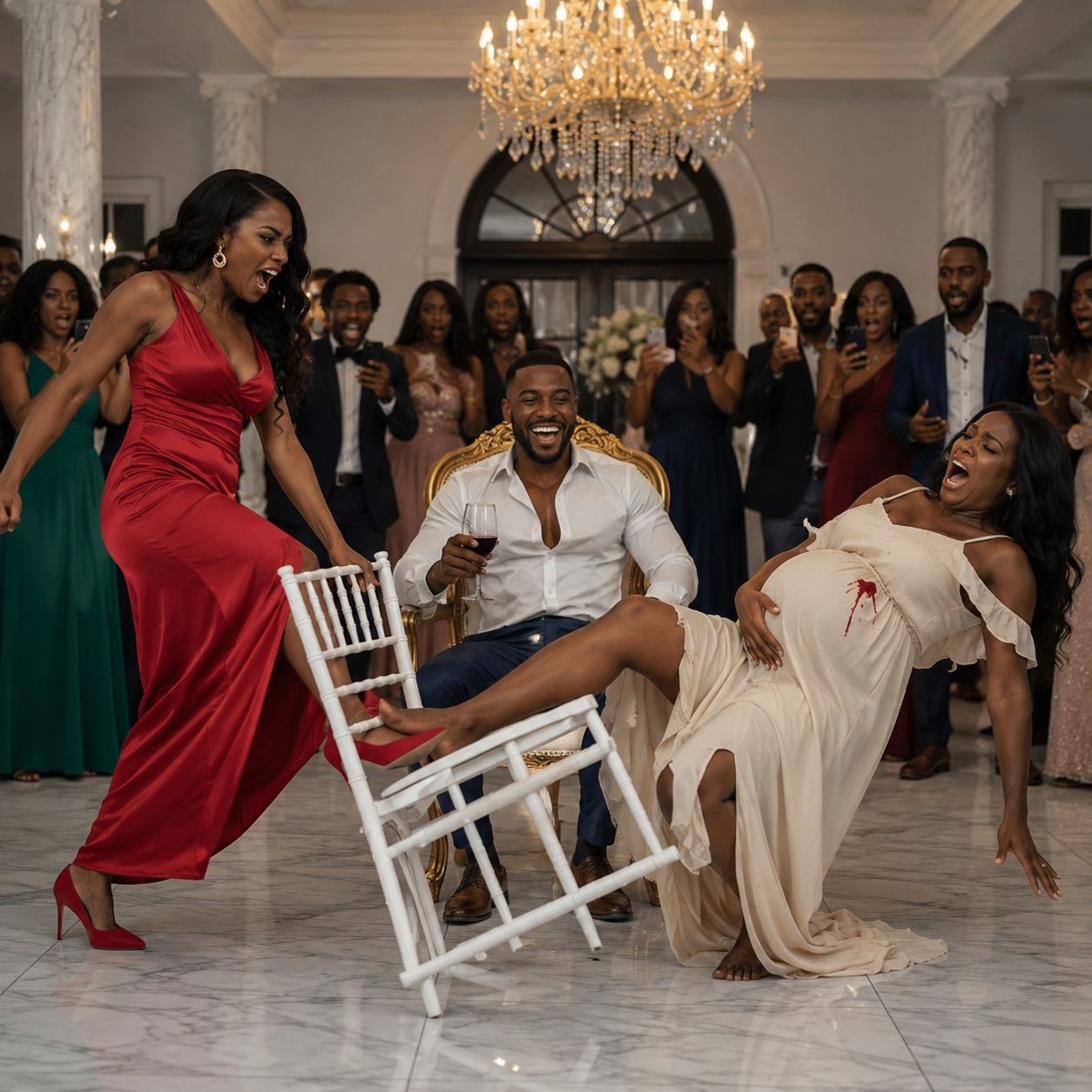 THE MISTRESS KICKED HIS PREGNANT WIFE’S CHAIR AT THE GALA—AND THE MILLIONAIRE LAUGHED UNTIL THE CAMERAS DESTROYED HIM