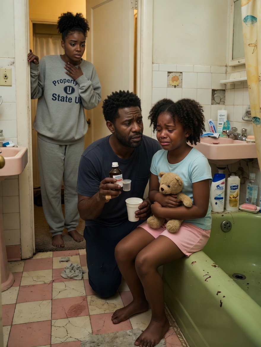 My five-year-old daughter wrk always bathed with my husband. -yilux
