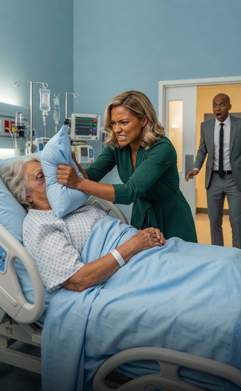 I came back to Mercy Hill early, thinking I’d surprise my mother with coffee. Instead, I opened Room 218 and heard myself scream, ‘Marissa—what are you doing?!’ My wife spun around, the pillow still in her hands, while my mother fought for air beneath her. In that instant, my marriage shattered—and I realized the woman I loved might be the greatest danger in my mother’s life. What I uncovered next was even worse. - True Stories