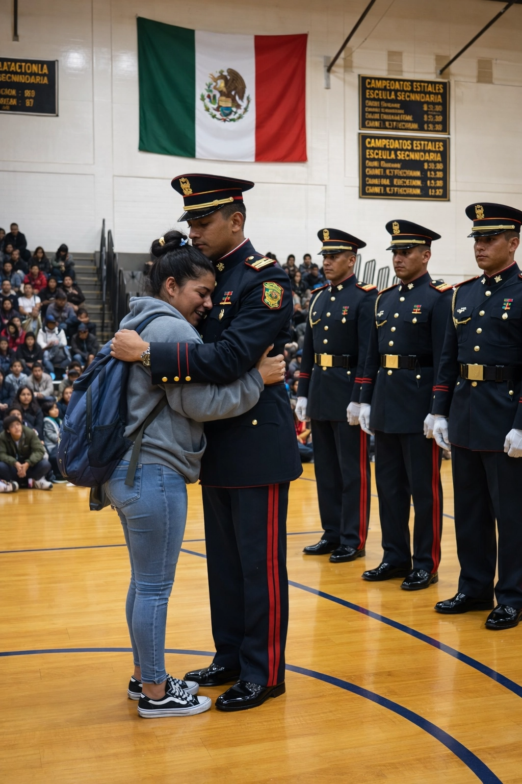 Mi Hija de 14 Años Recibió un Castigo por Defender a su Papá Marine – Cuando Cuatro Hombres Uniformados Entraron a la Escuela, Todo el Edificio se Quedó en Silencio