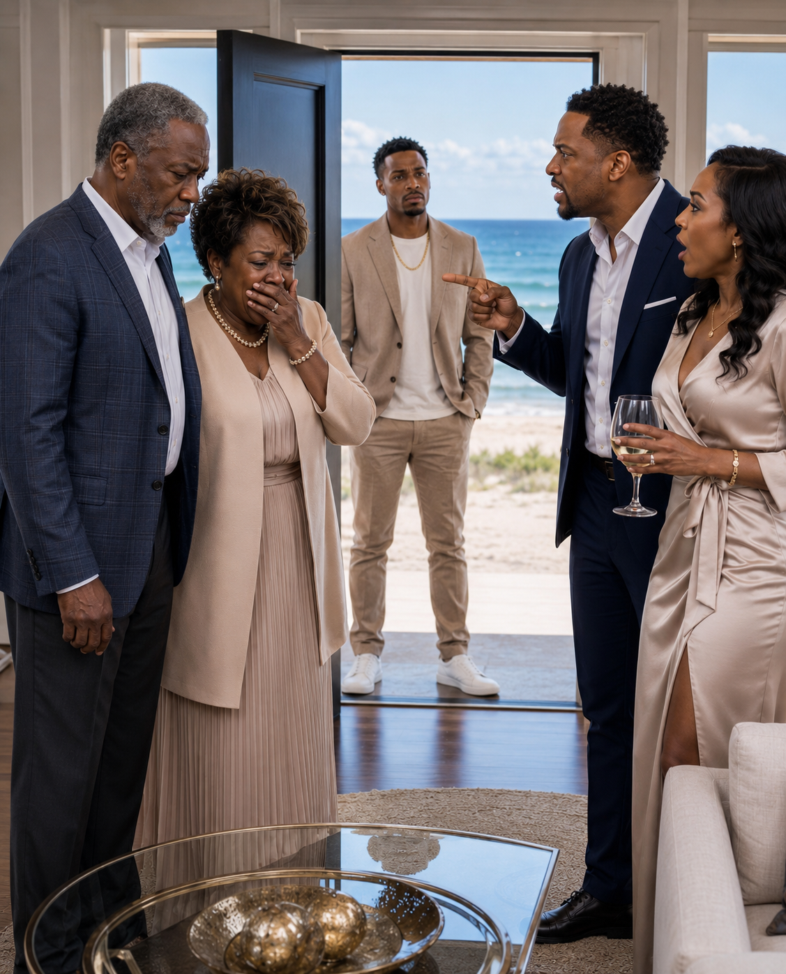 I bought my parents a $425,000 seaside mansion for their 50th anniversary, but when I arrived, my mother was crying and my father was shaking.