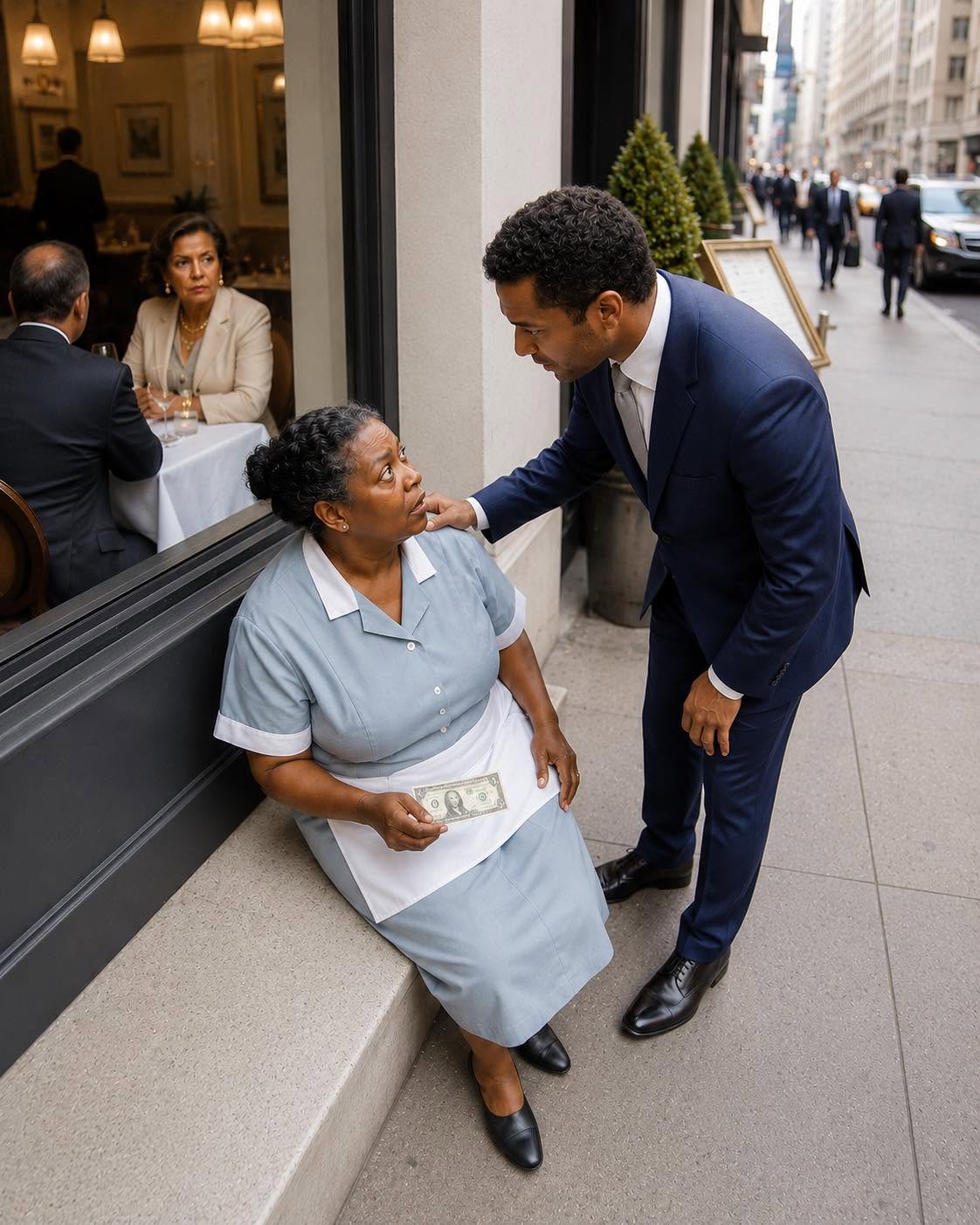SHE WAS LEFT OUTSIDE THE RESTAURANT LIKE SHE DIDN’T BELONG—THEN THE OWNER WALKED OUT, CALLED HER THE WOMAN WHO SAVED HIS LIFE, AND THE PATRONA CHOKED ON HER OWN PRIDE - usnews