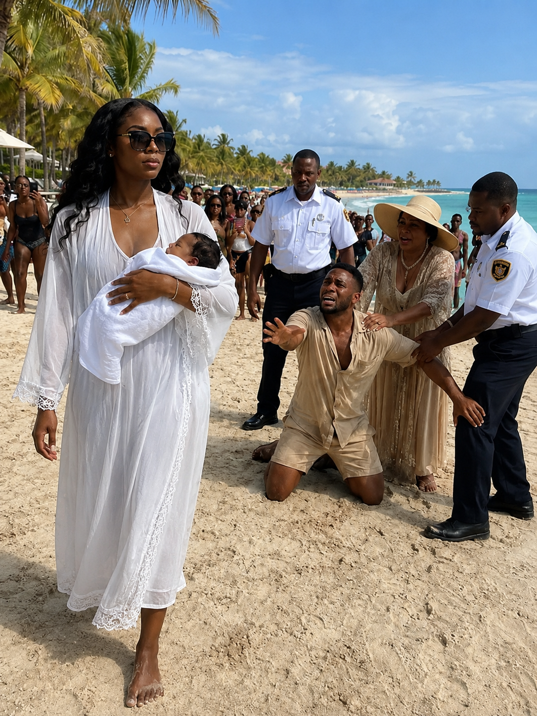 My mother-in-law looked at my 38-week pregnant belly, told my husband to “lock both deadbolts and let her give birth alone,” then left for a luxury Miami trip paid for with my money. Seven days later, they came home tan, smiling, and dragging suitcases full of shopping bags… but one look at the front door told them they had crossed a line they could never uncross.