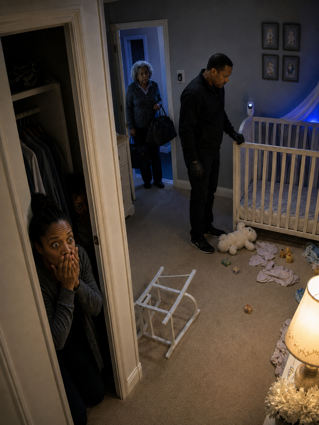 I hid 26 cameras to catch my lazy nanny, but at 3:00 a.m., I saw my husband enter the baby’s room wearing black gloves - usnews