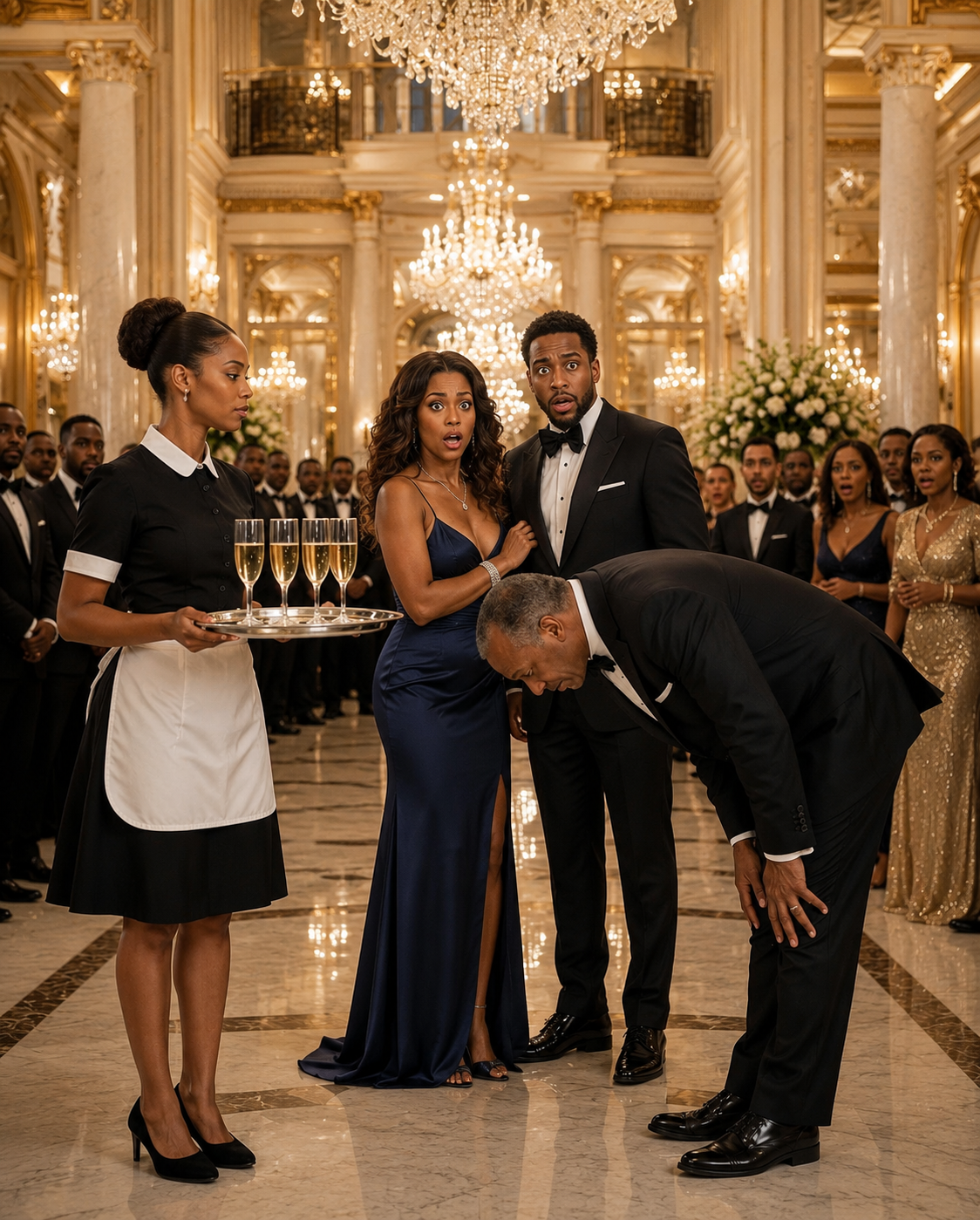 My husband forced me to play the maid at his promotion party, and he even flaunted his mistress. But everyone was left stunned when the CEO bowed to me and addressed me as “Miss President.”