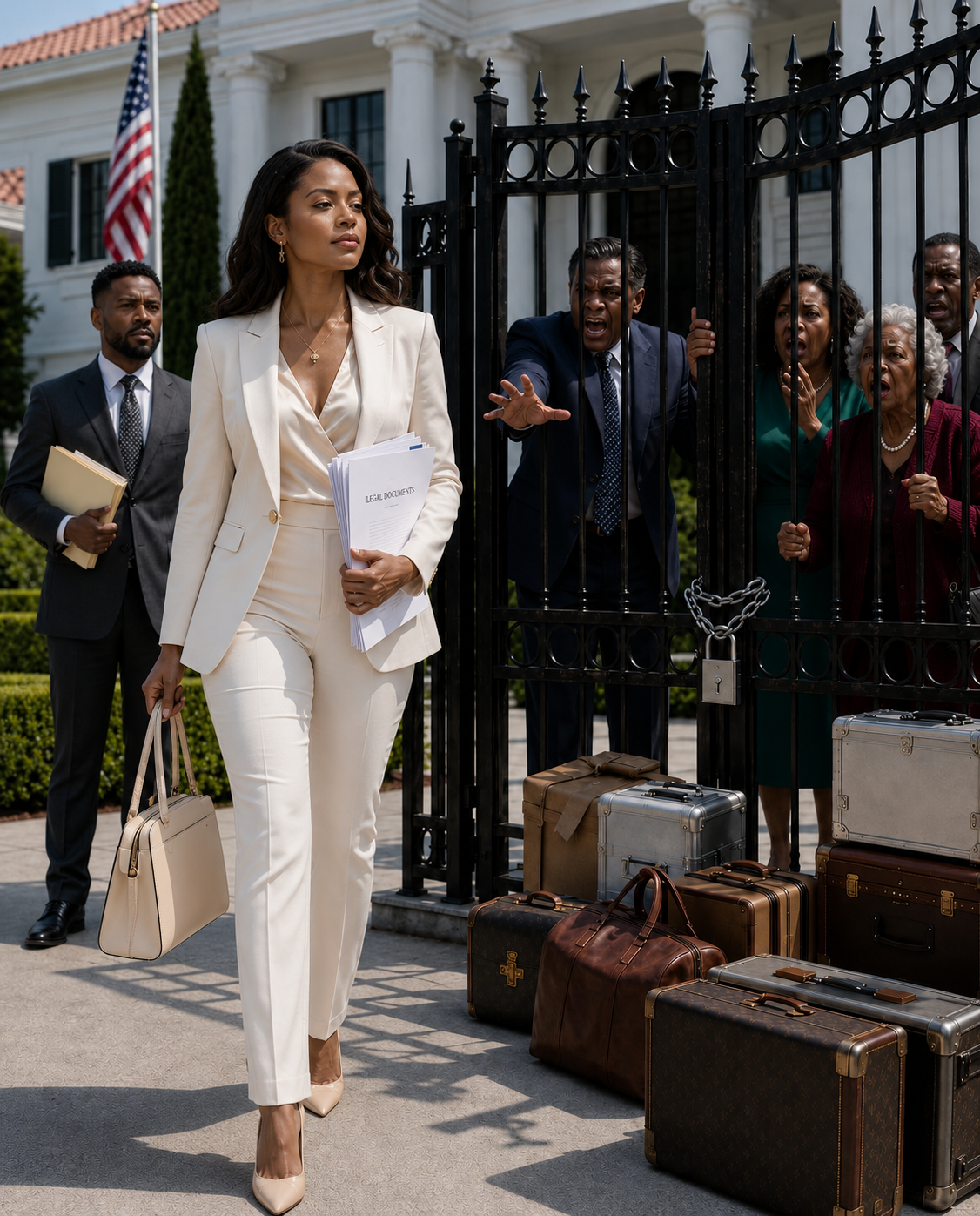 Minutes After The Divorce, My Ex’s Mother Arrived With Moving Trucks And Said, “Open The Gate, This House Is Ours Now”—But The Empty Mansion, The Locked Gate, And My Lawyer Wiped The Smile Off Her Face
