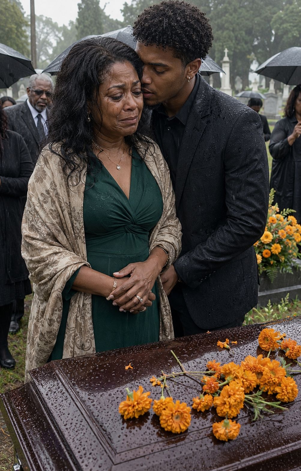 At my husband’s funeral, my son squeezed my hand. And he whispered, “You’re no longer part of this family.”