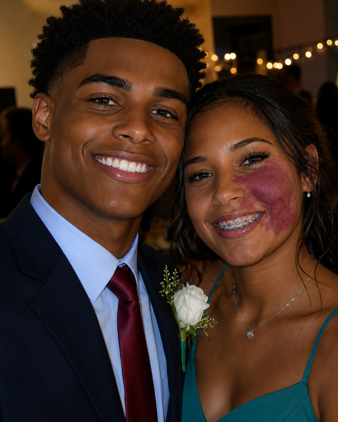 Only One Boy Asked Me to Prom Because No One Else Wanted to Due to the Birthmark on My Face – Everyone Laughed Until an Officer Walked Into the Hall