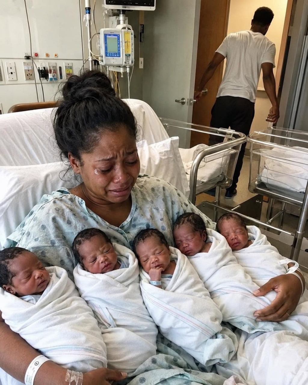 Right after the five babies were born, the father whispered, “These aren’t mine,” and walked out. The mother stayed calm and vowed to raise them alone. But thirty years later, when the real truth surfaced… Everything changed.