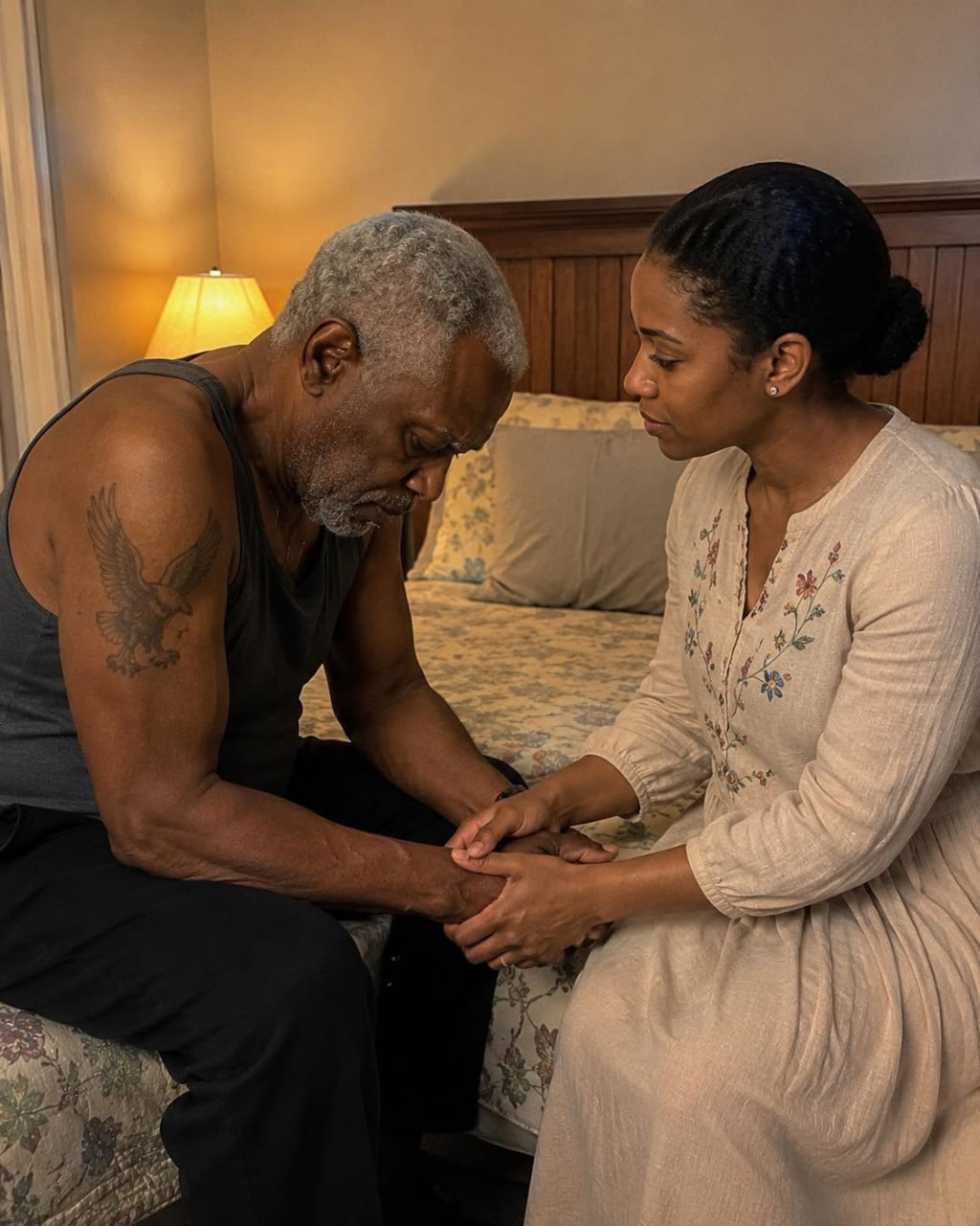 I bathed my paralyzed father-in-law behind my husband’s back… and upon discovering a mark on his body, I fell to my knees as the secret of my past was revealed.