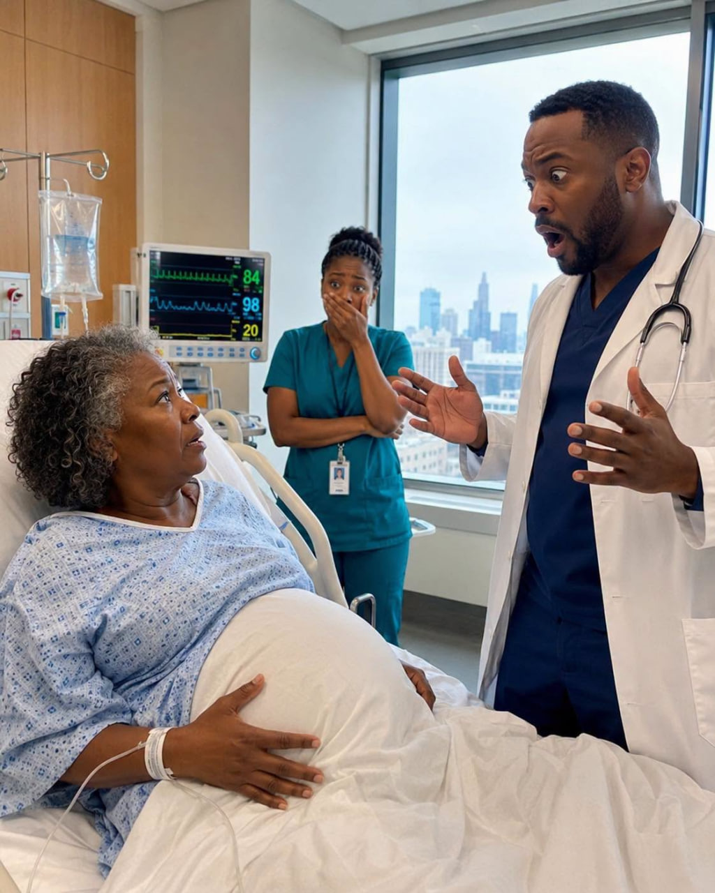 A 65-year-old woman was stunned to discover she was preg.nant—but when the time came to give birth, the doctor’s examination revealed something that left everyone in sho.ck.