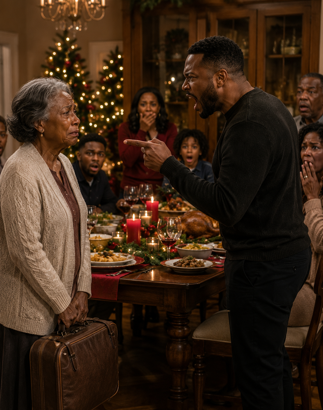 My son shouted in my face, “Pay the rent or disappear!” in front of twenty-two people at Christmas dinner, while my daughter-in-law mocked, “Let’s see how you survive!”