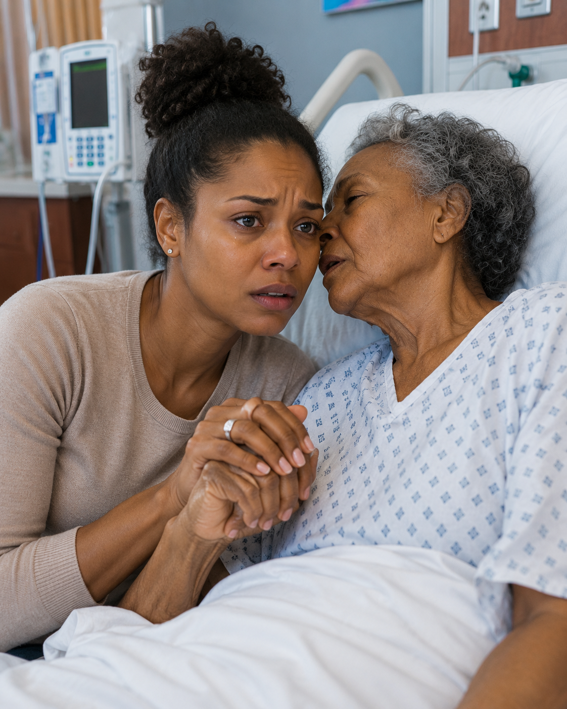 While my grandmother lay dying, my parents and sister never visited—not once. I was the only one holding her hand when she whispered, “After I’m gone, look behind the family portrait in the living room.”