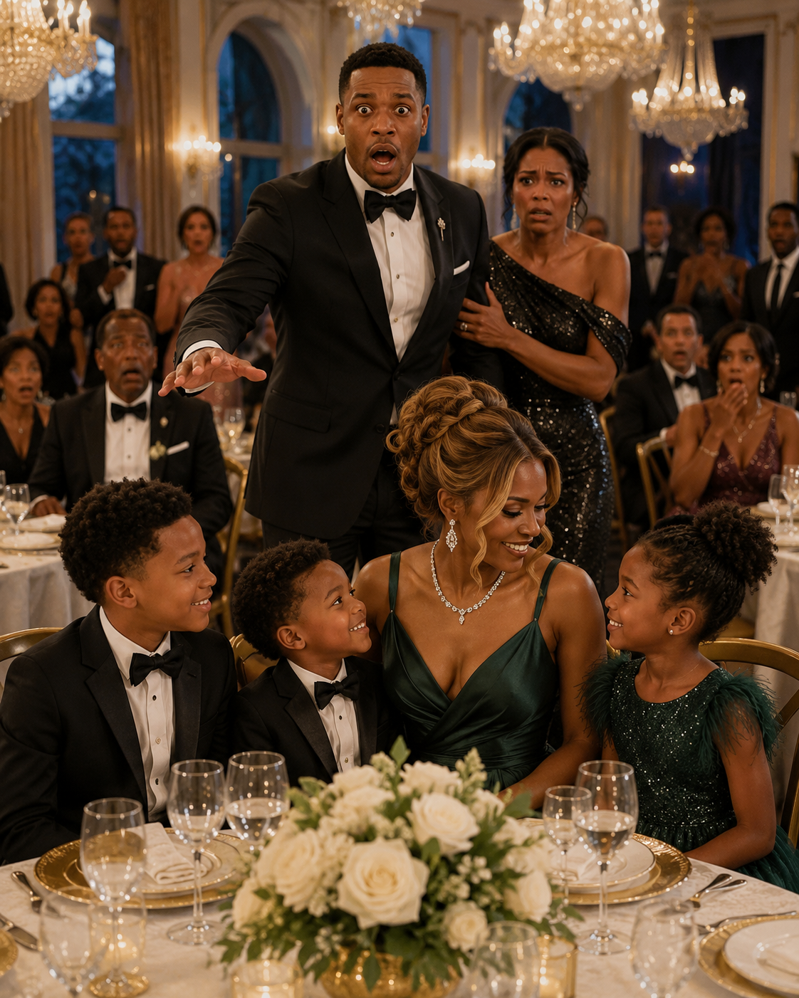 My ex arrived at the restaurant with an engagement ring and ended up staring in panic at my 5-year-old triplets. “Tell me the truth now,” she demanded. I gathered my children’s jackets, called my lawyer, and left a 12-second audio recording on the table… because the woman sitting next to her had answered my phone the night I was in the hospital.