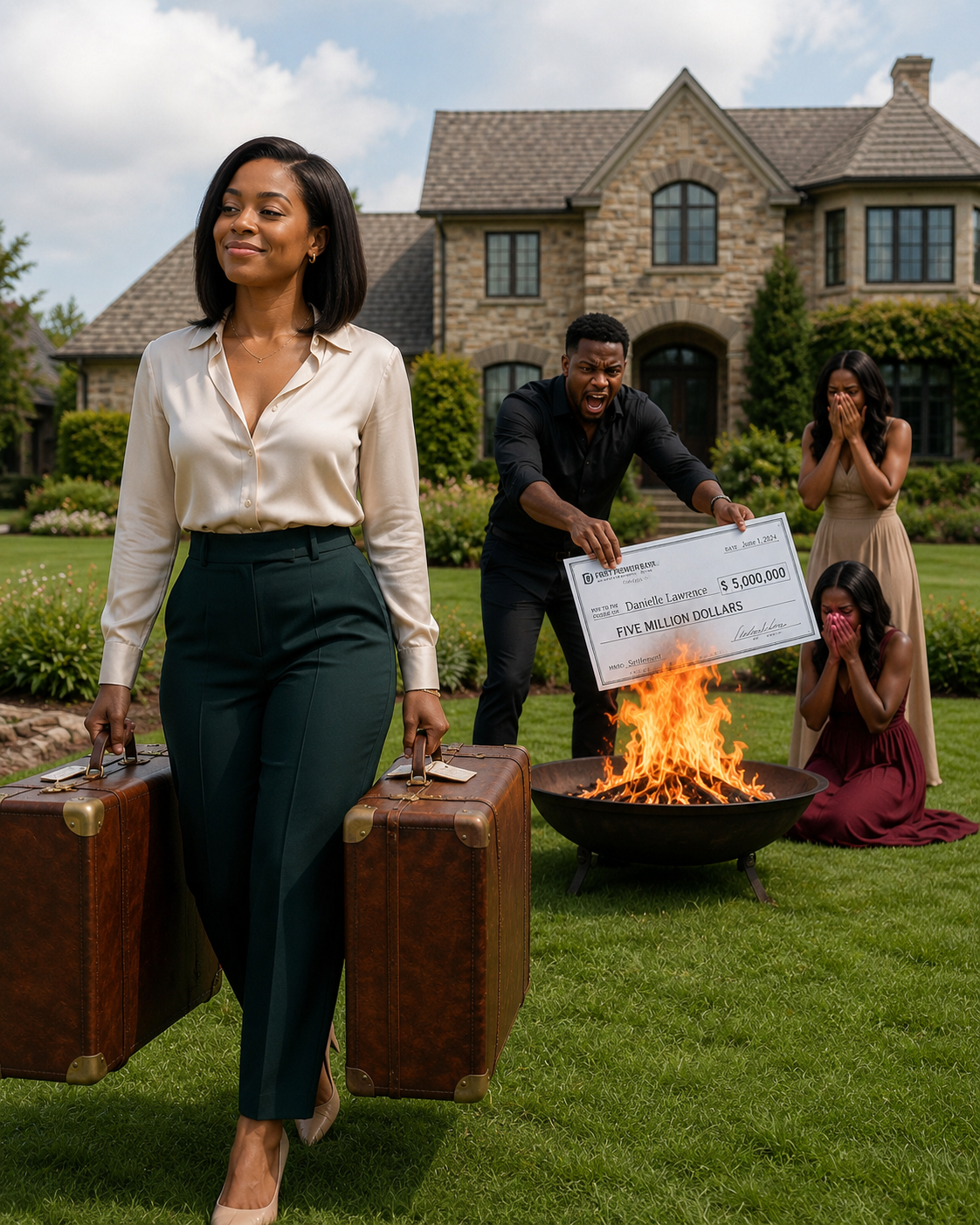 When I won $2.5 million in the lottery, my parents tried to force me to give half to their favorite daughter. I refused. The next morning, I was shocked to see them burning my lottery check. They said, if you won’t share, you won’t get a penny. I burst out laughing because the check they burned was actually…