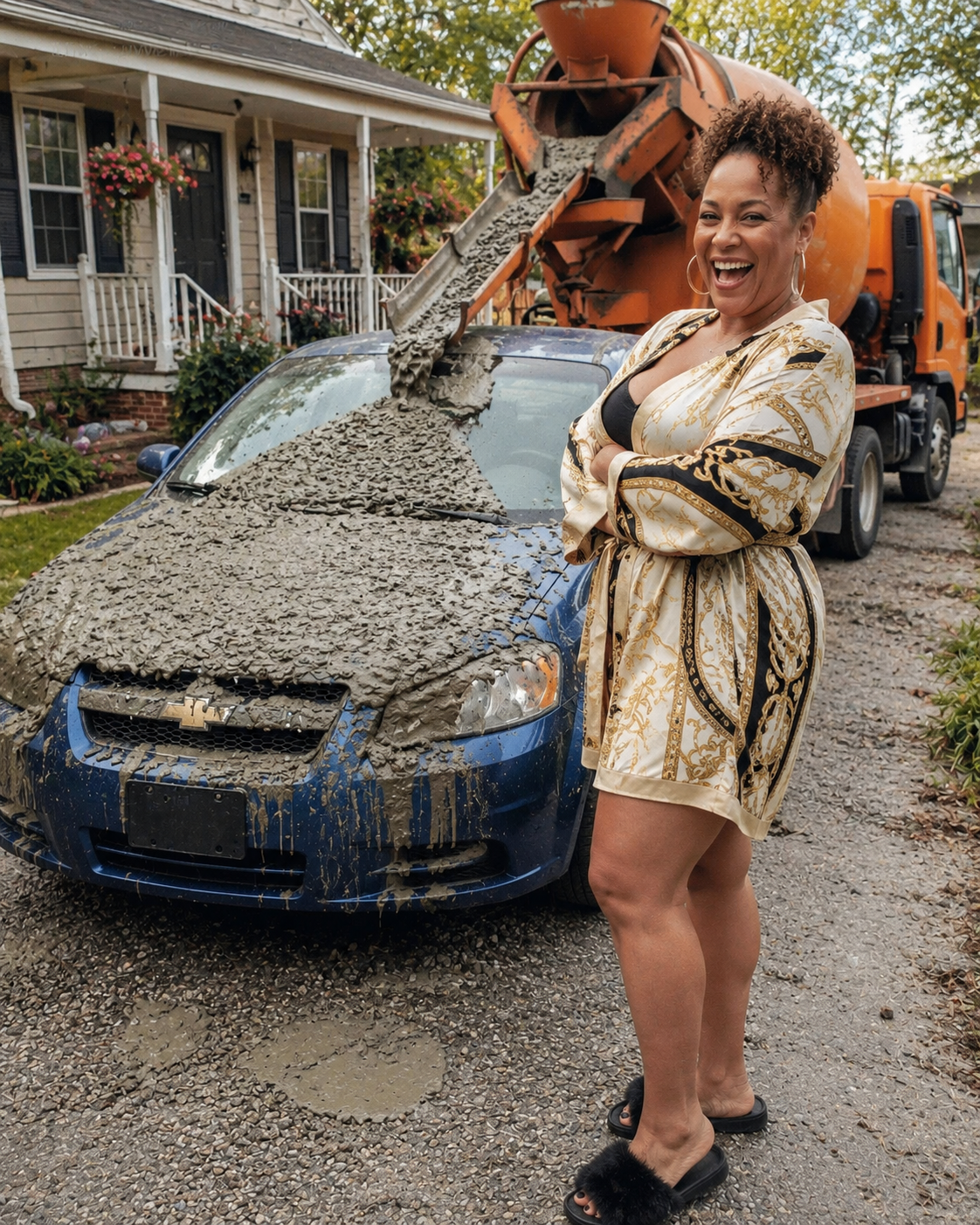 My Neighbor Covered My Car in Concrete for 'Blocking Her Lake View' – Then My 8-Year-Old Daughter Wiped the Smile off Her Face