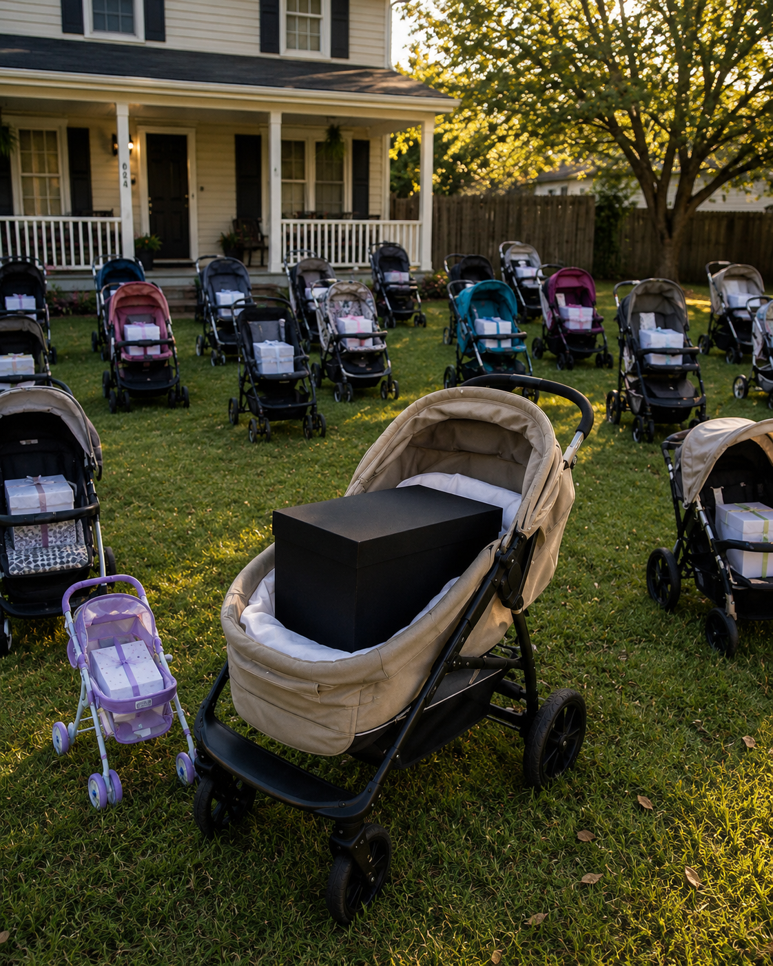 After Losing My Newborn Son, I Gave Everything I'd Bought Him to a Mother Begging with Her Baby – The Next Morning, My Lawn Was Covered with Dozens of Baby Strollers, Each Holding a Sealed Box