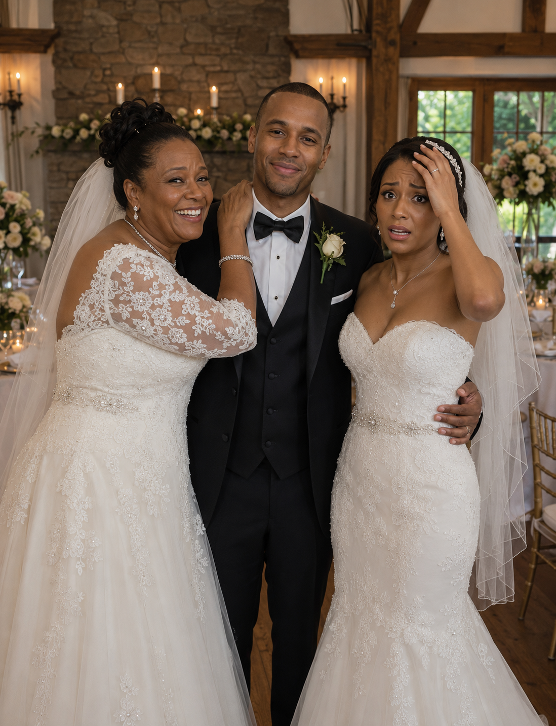 My Future MIL Showed up to Our Wedding in a Bridal Gown — When My Fiancé Raised the Mic, My Knees Buckled