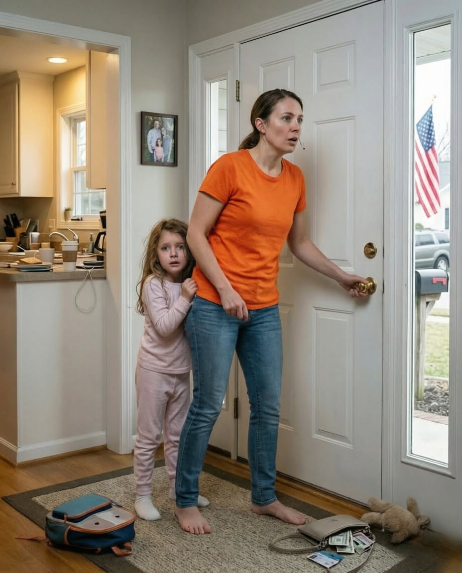 Full part: “My husband had just left for a business trip when my six-year-old daughter whispered, ‘Mommy… we have to run. Now.’ I asked her, ‘What? Why?’. She was trembling as she said, ‘There’s no time. We have to get out of the house right now.’ I grabbed our bags and reached for the door… and that’s when it happened.”