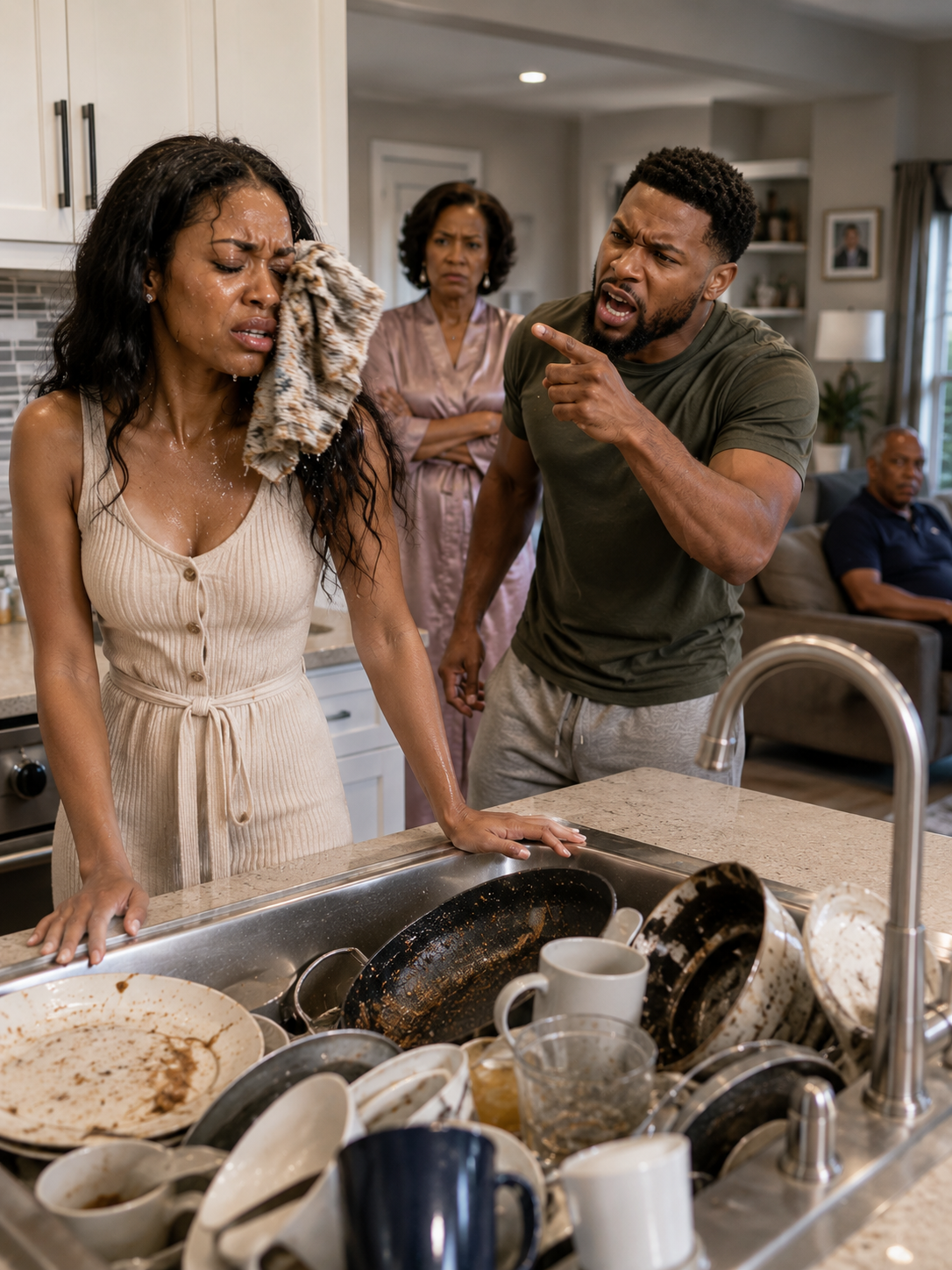 On the first day of our marriage, my husband threw a greasy dishcloth in my face and said, “From now on, you’re my family’s maid.” I smiled, left my wedding ring on the table, and walked out with my suitcase.