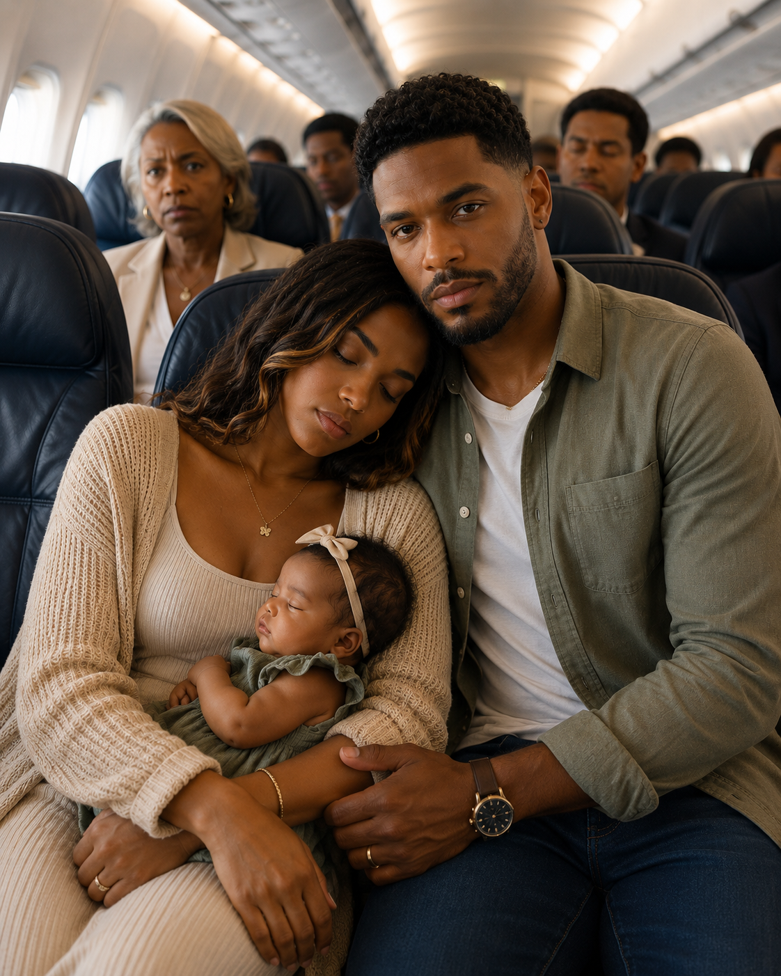 The stranger asked me to pretend to be asleep on his shoulder during the flight… but when we landed I discovered he was the most powerful businessman in Mexico and that my ex-husband was already looking for me.