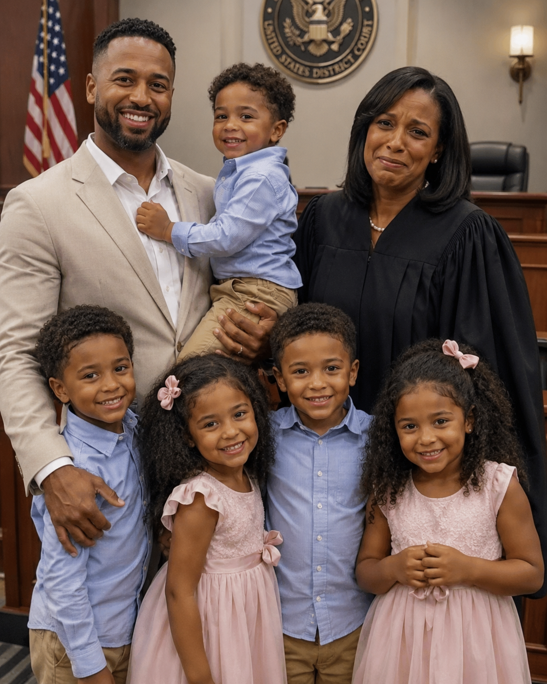 This Single Dad Fought to Adopt 5 Siblings Under 7 Before They Were Separated – The Judge Broke Down After Learning Why