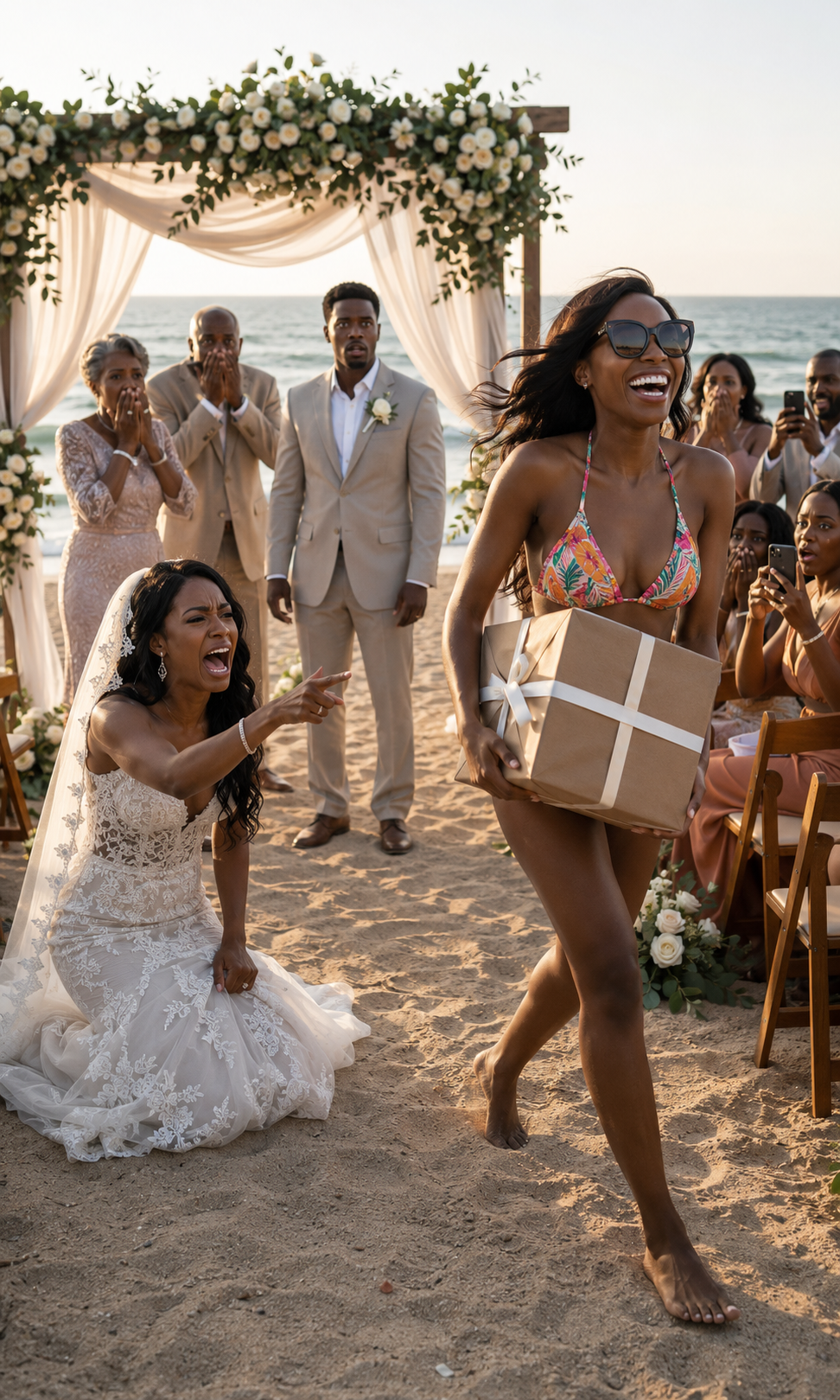 Before my sister’s wedding, my parents gave me five conditions. “Do all of them, and we’ll let you come.” I smiled, booked a beach vacation to Malibu and mailed one last gift. As my sister opened it in front of hundreds of guests, she screamed in terror…