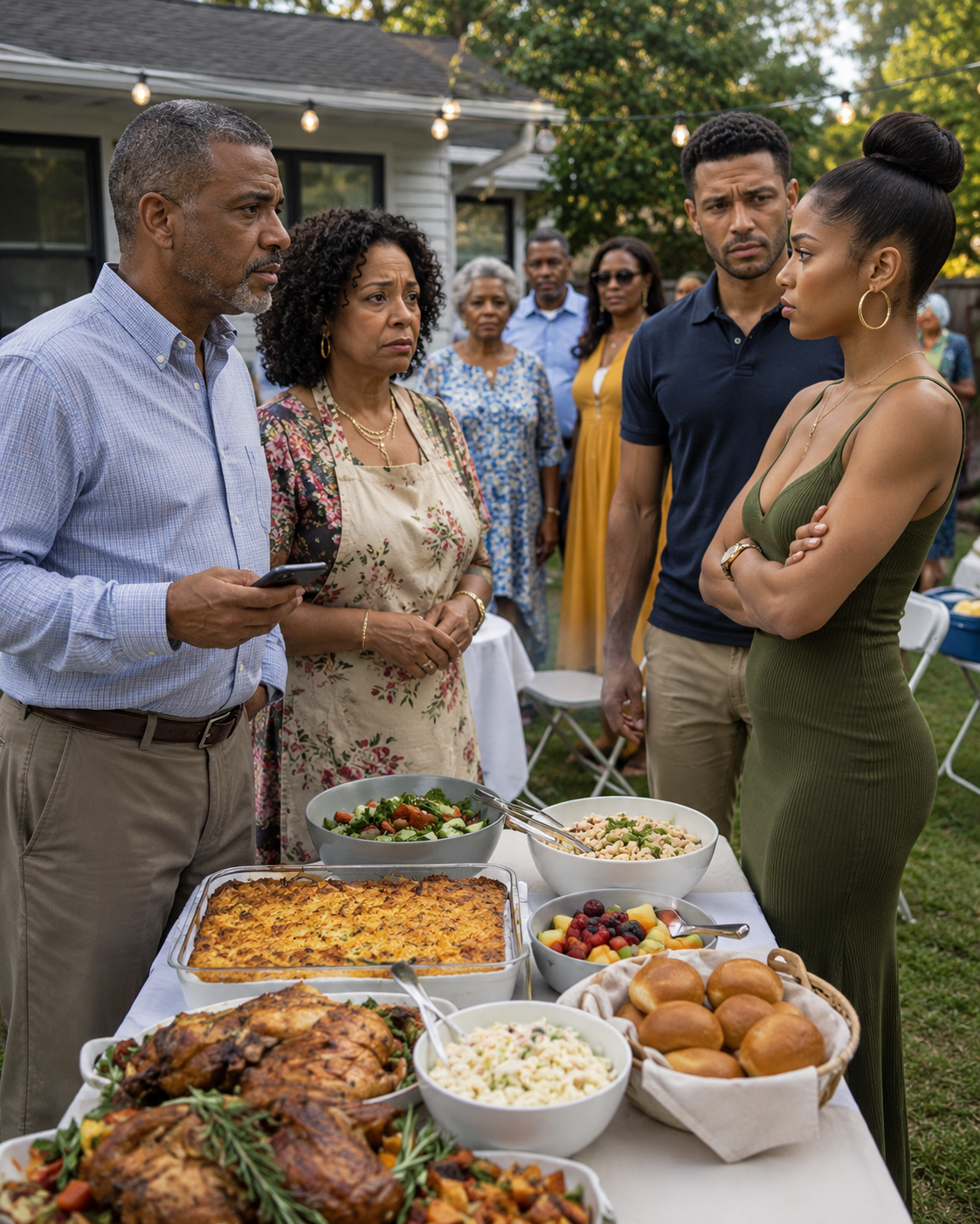My wife stayed awake for two nights, preparing 38 dishes for 75 relatives at our granddaughter’s birthday celebration.
