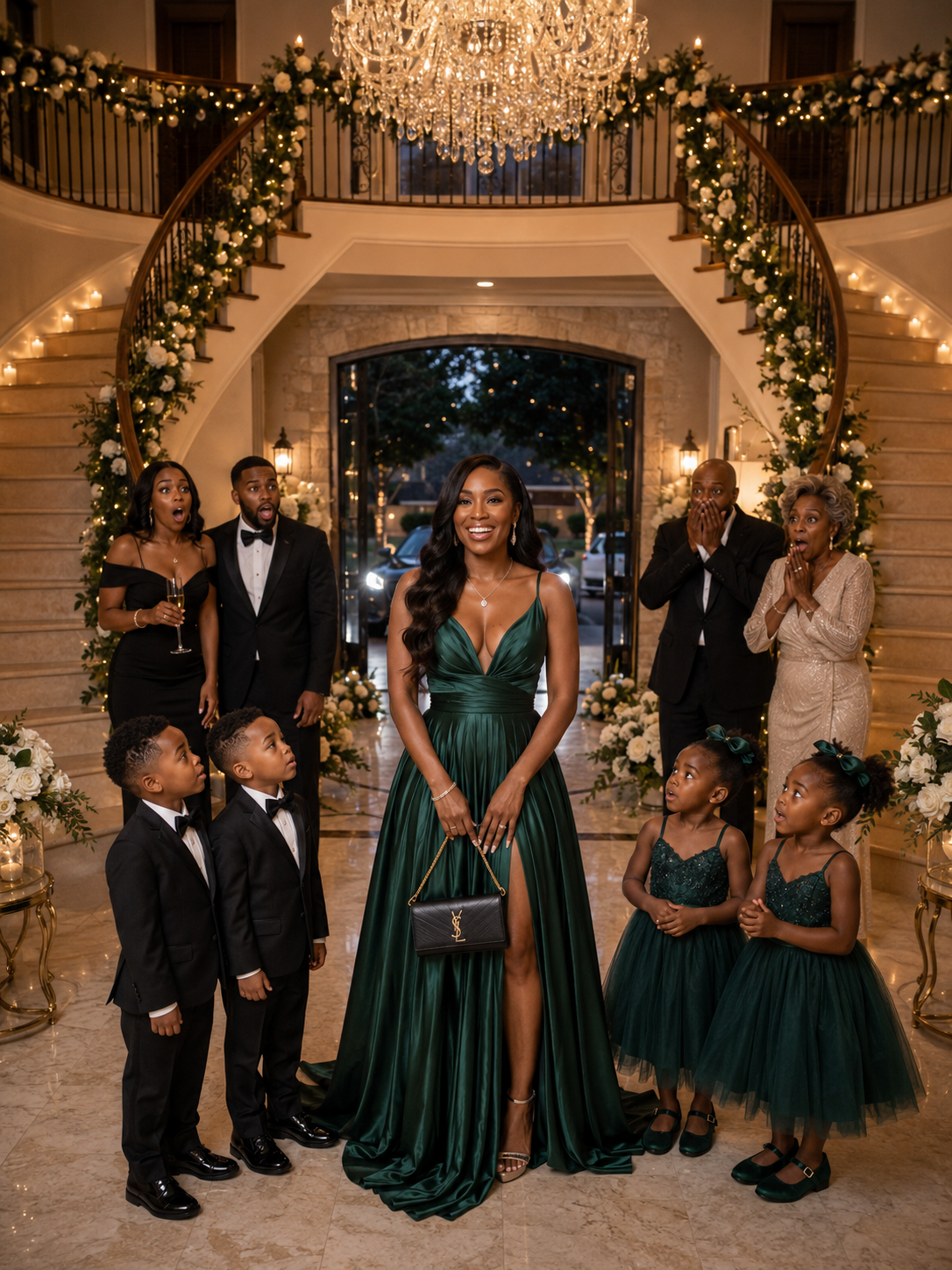 Arriving by helicopter, the wealthy ex-wife crashed her ex-husband’s Christmas dinner. Having abandoned her while pregnant, he expected a childless, broken woman. Instead, she walked in with the quadruplets he never knew existed. “Meet your grandchildren,” she smiled. As his engagement ring dropped, one child asked…