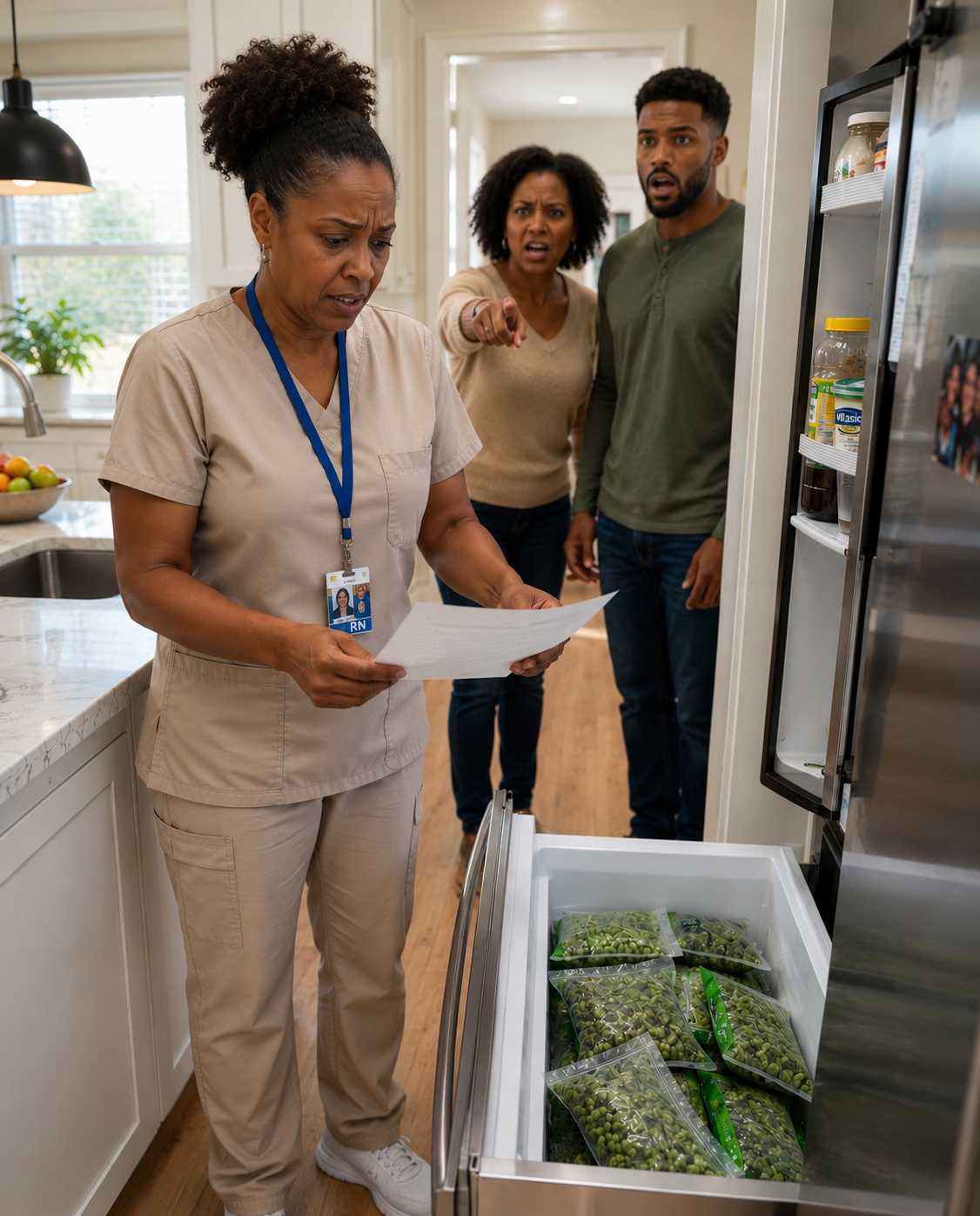 After a 26-hour hospital shift, I found my groceries covered with my daughter-in-law’s labels and a second refrigerator in my kitchen—what I discovered days later left me speechless