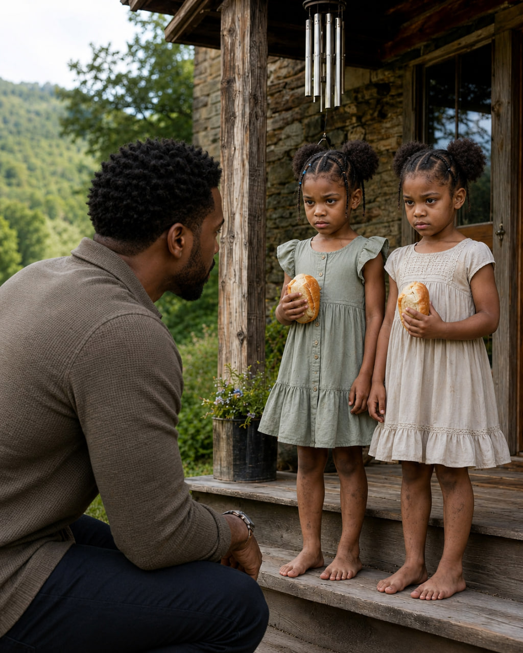 I drove to my late wife’s mountain house to say goodbye to the life we had lost. Instead, I found two abandoned twin girls standing on the porch,