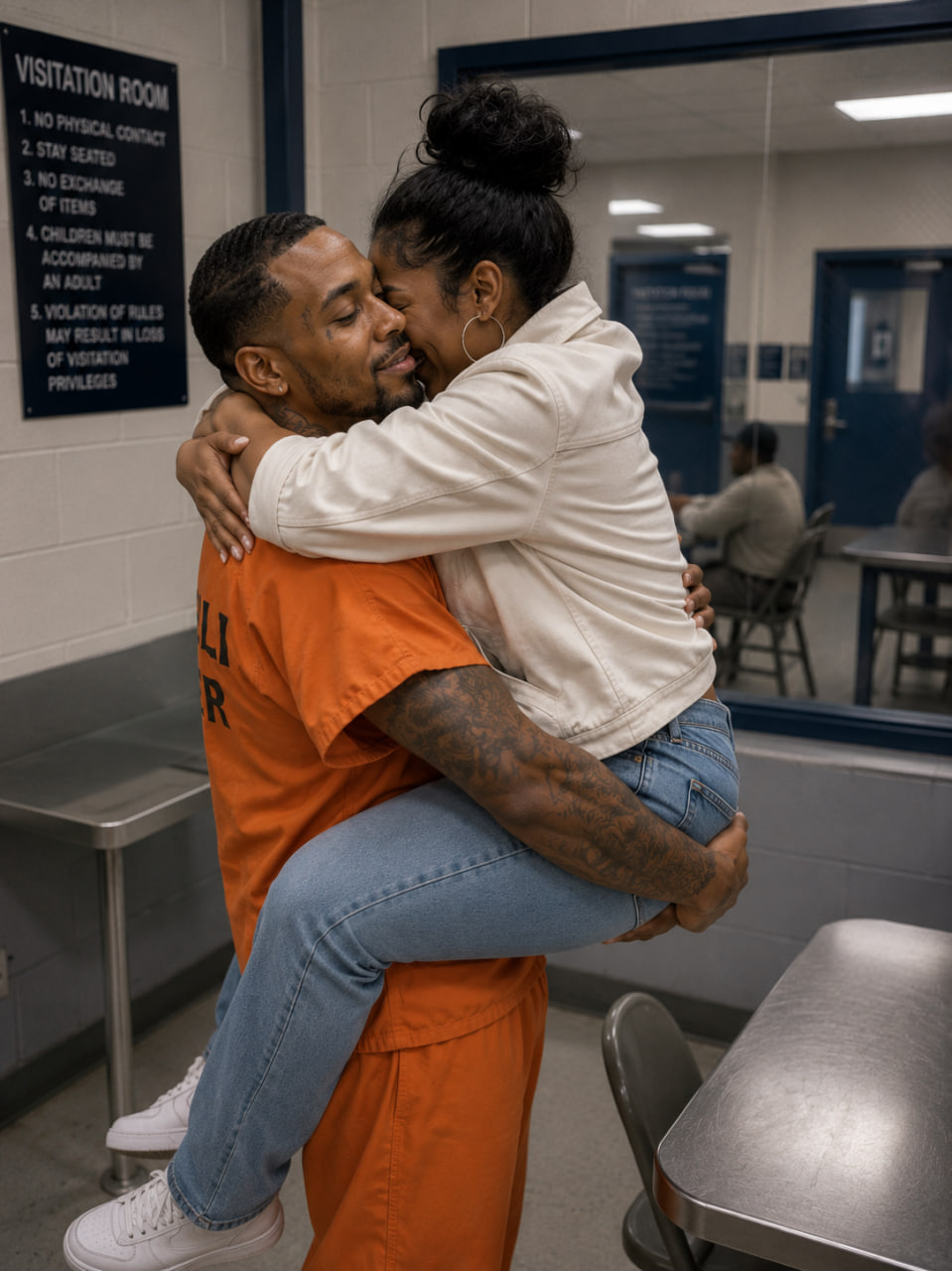 I married a prisoner for money while he was serving a twelve-year sentence — but after his conviction was overturned, he came to my apartment with a black box and said, "Now it’s my turn to be honest."  When I agreed to marry Jonah, I didn’t care whether he was innocent. He had been convicted of stealing from his family’s charity.  I was twenty-seven, drowning in rent notices and raising my brother. So when Jonah’s mother offered me $2,000 a month to become his wife on paper, I said yes before shame could catch up with me.  "Visit twice a month," she said. "Write letters. Make the court see he still has family."  Our wedding happened behind scratched glass, with a guard watching the clock. I expected Jonah to be angry. Cold. Maybe cruel.  But he was gentle.  He remembered my brother’s birthday, asked if I had eaten, and sent notes with sketches in the margins.  At first, I only acted like I cared.  Then I stopped acting.  I started reading his case files at night. Missing signatures. Dates that didn’t match. A witness who left the state after testifying.  When everyone else called Jonah a thief, I stood outside courthouses with folders in my arms, begging lawyers to take another look. Jonah never asked why.  By then, I loved him.  Three years after our prison wedding, the truth came out. His cousin had moved the charity money, forged Jonah’s name, and let him take the blame.  The day Jonah walked free, I thought he would run into my arms. Instead, his face tightened, as if freedom itself had bruised him.  Then he took my hand and said, "Come home with me."  For one week, I believed we had survived the worst of it.  Then, on the eighth night, Jonah placed a black box on our kitchen table.  "What is that?"  "Now it’s my turn to be honest."  I tried to smile. "Jonah, don’t scare me."  His expression shifted, and my skin went cold.  "Yes," he whispered. "I have to. Because when you married me, you agreed to something far BIGGER than a name on paper."