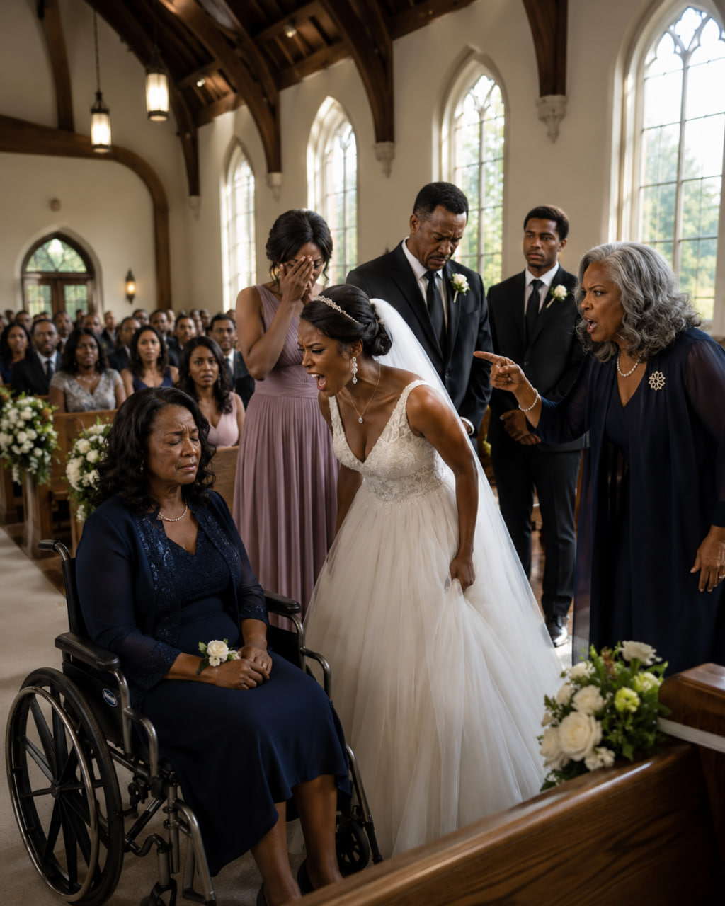 I was burned all over my body after saving my little sister from a house fire when she was ten. Years later, I came to her wedding in a wheelchair, and she whispered, “Go sit in the back. You’re ruining my perfect wedding