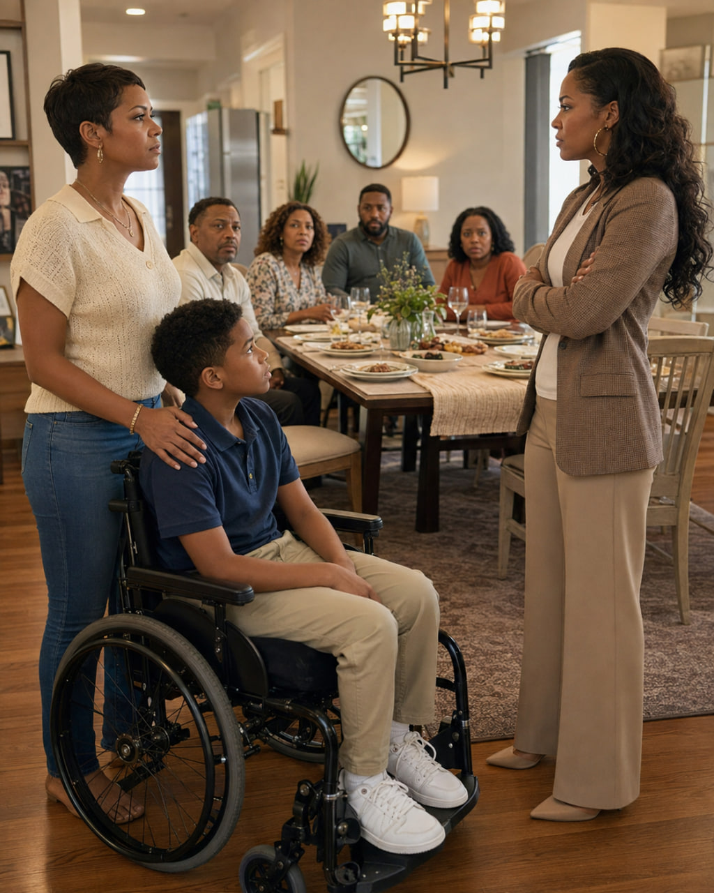 My Sister-in-Law Tried to Move My Son to the 'Garage Table' Because His Wheelchair Was 'Ruining the Party Aesthetic' – My Dad's Response Left Her Completely Speechless