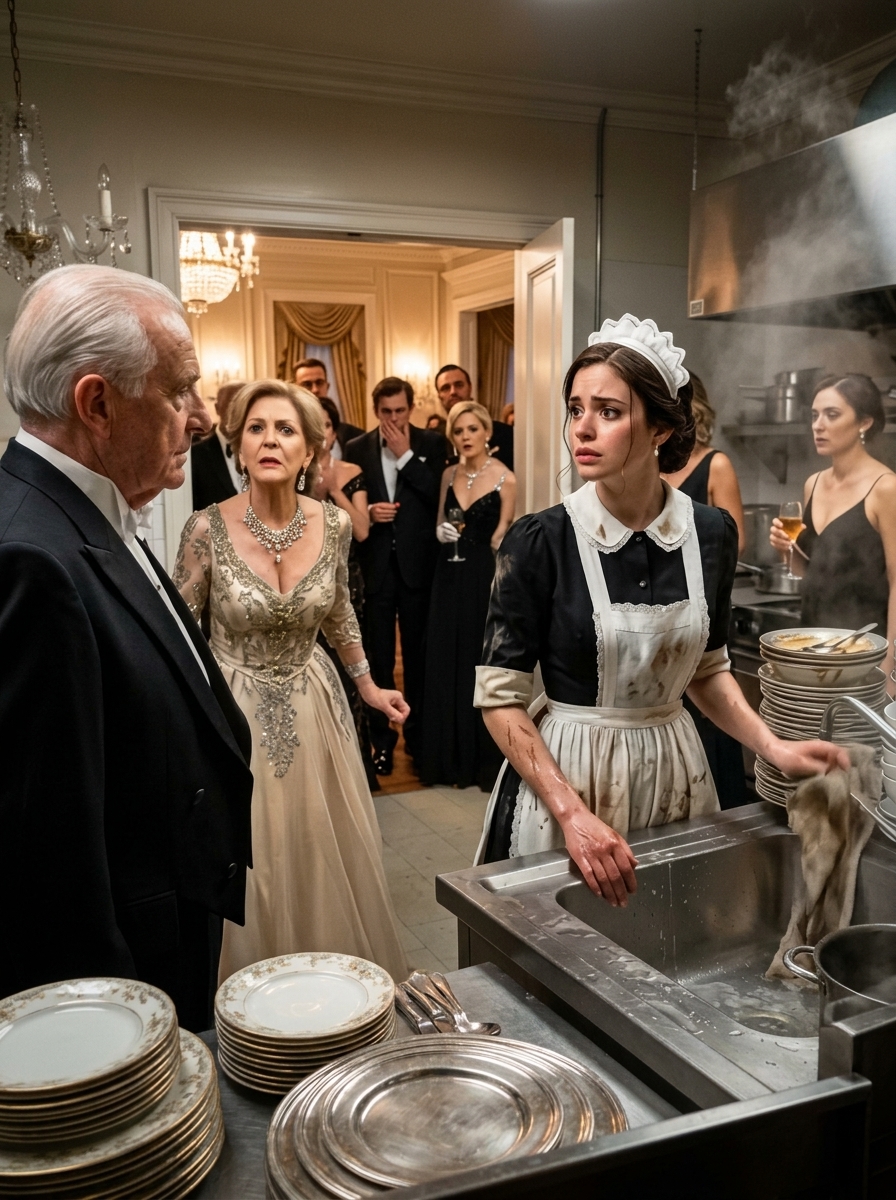 Mother-in-Law Forced Her Daughter-in-Law to Wash Dishes—Then the Richest Guest Bowed and Called Her “Princess”