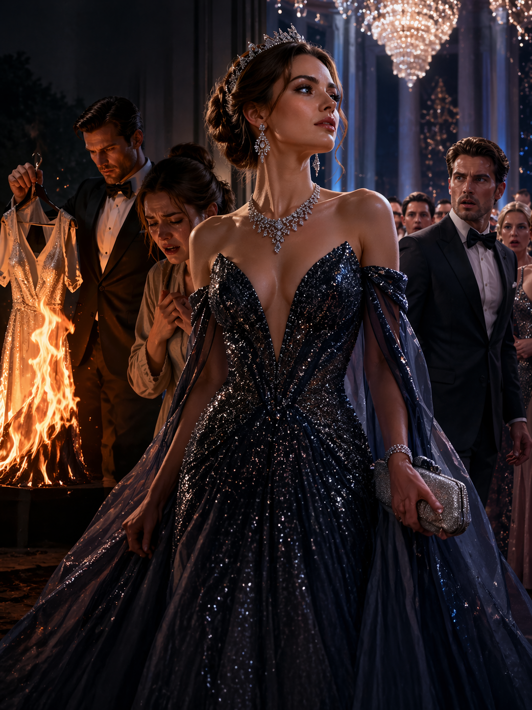 My husband bu:rned my only decent dress so I couldn’t attend his promotion party.