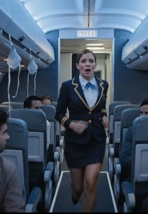 The most frightening person on the plane was the only one who wasn’t afraid.