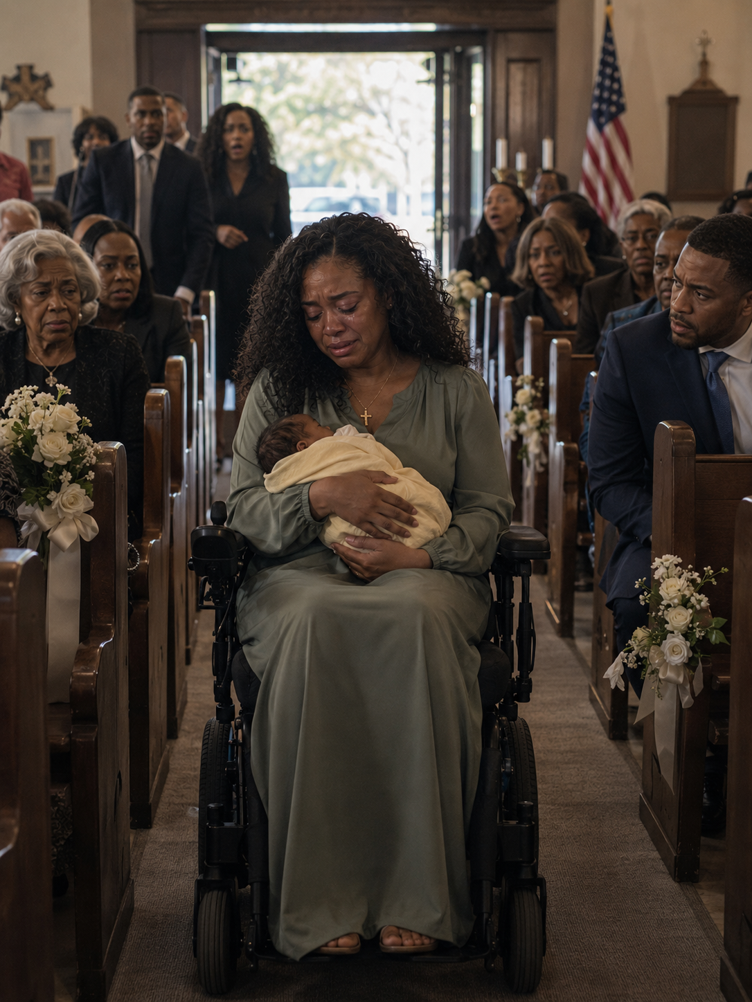 During My Wedding Vows, a Woman in a Wheelchair Rolled In Holding a Baby and Said, 'Please, Listen Before You Marry Him'