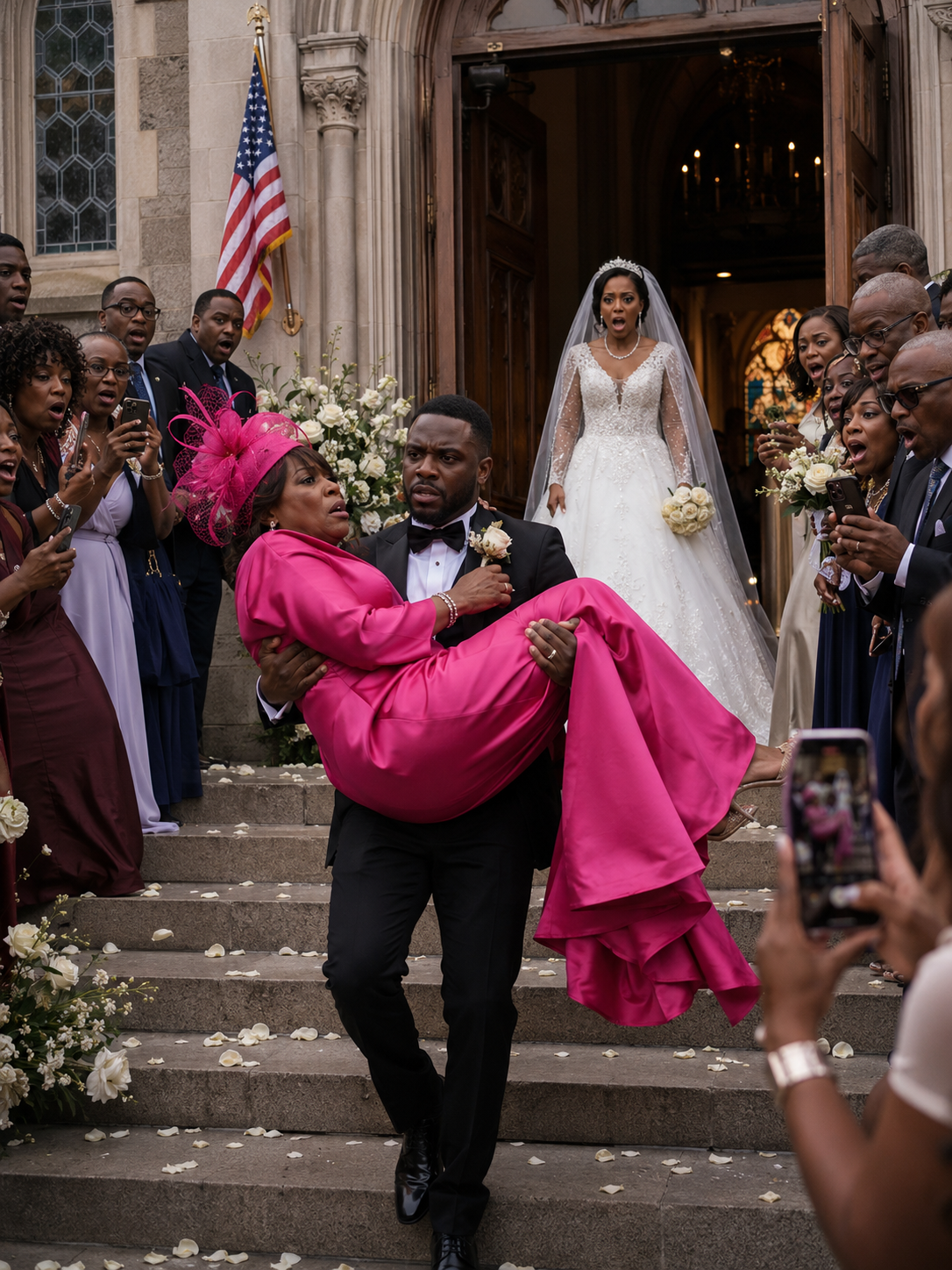 As We Left the Church After Our Wedding Ceremony, My Husband Carried His Mother Instead of Me Because 'She Wanted to Experience It Too' – What My Mom Did Next Sh0cked Everyone